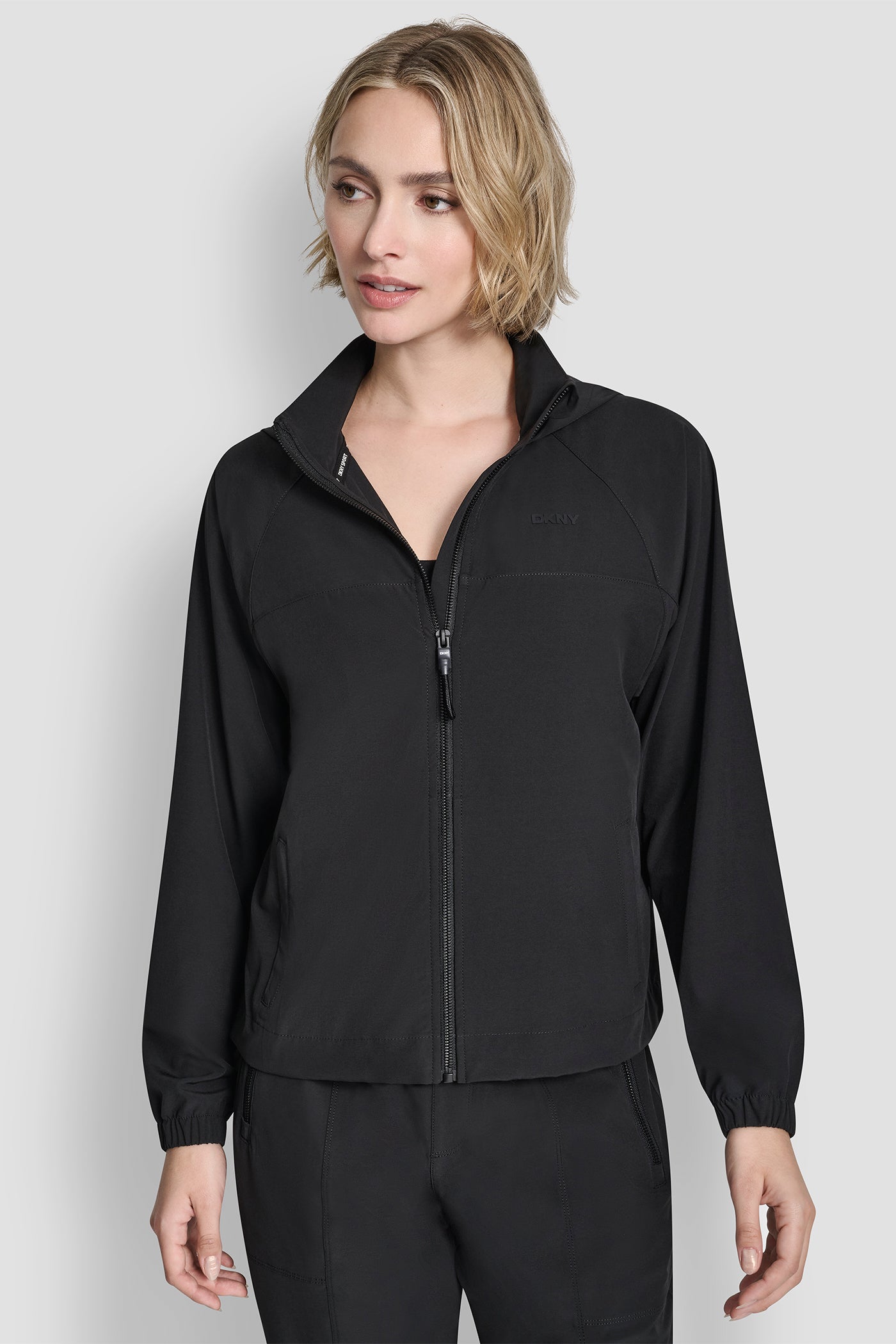 Hooded Full Zip Jacket With Back Flange | Hoodie | DKNY