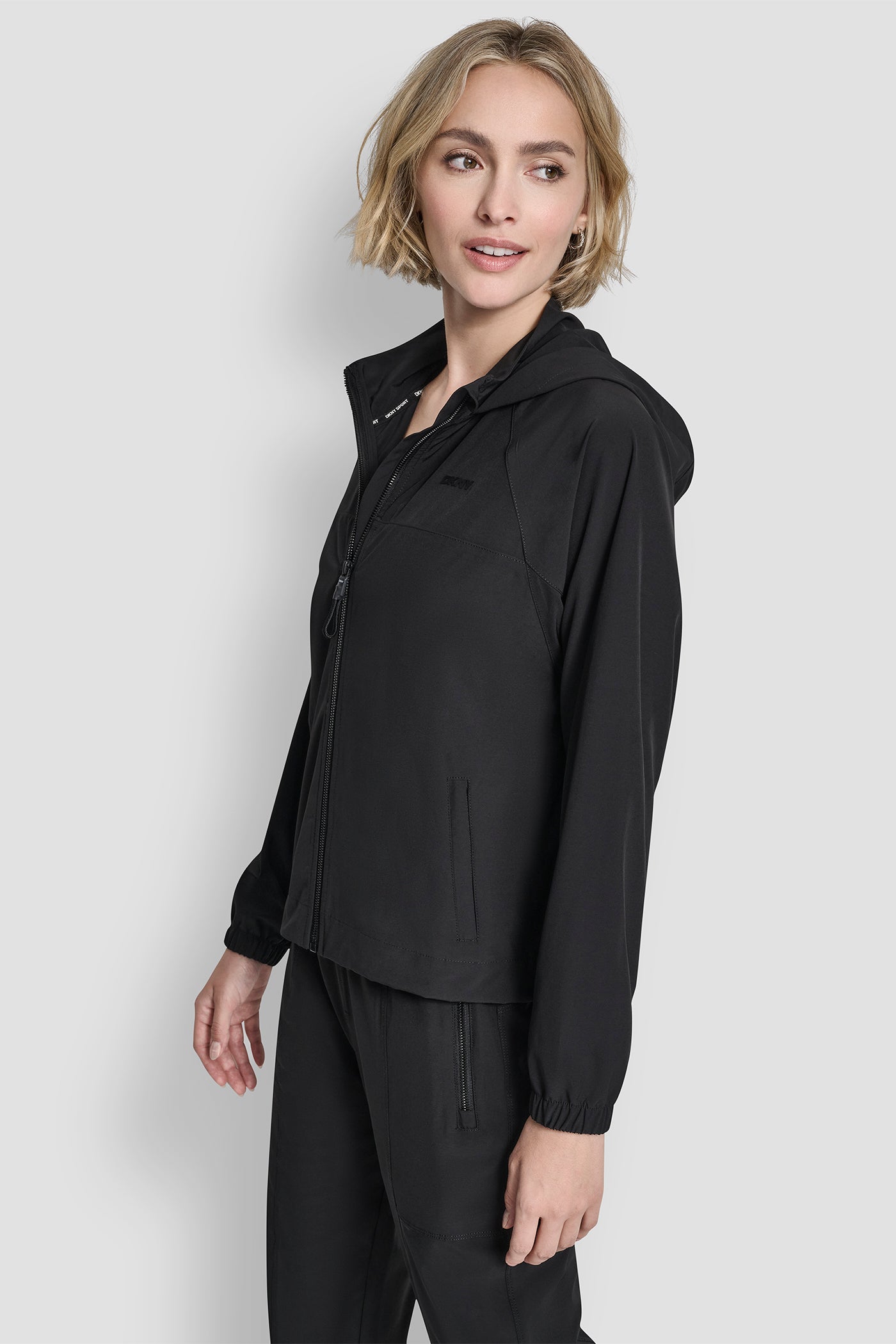 Logo Hooded Short Jacket | Hoodie | DKNY