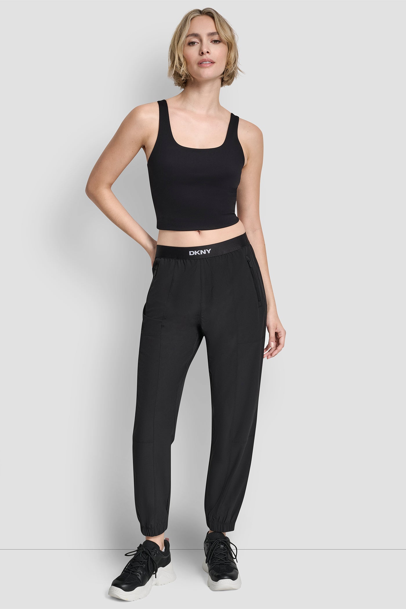 HIGH RISE COMMUTER JOGGER WITH LOGO VIEW 5 | Gifts Under $50