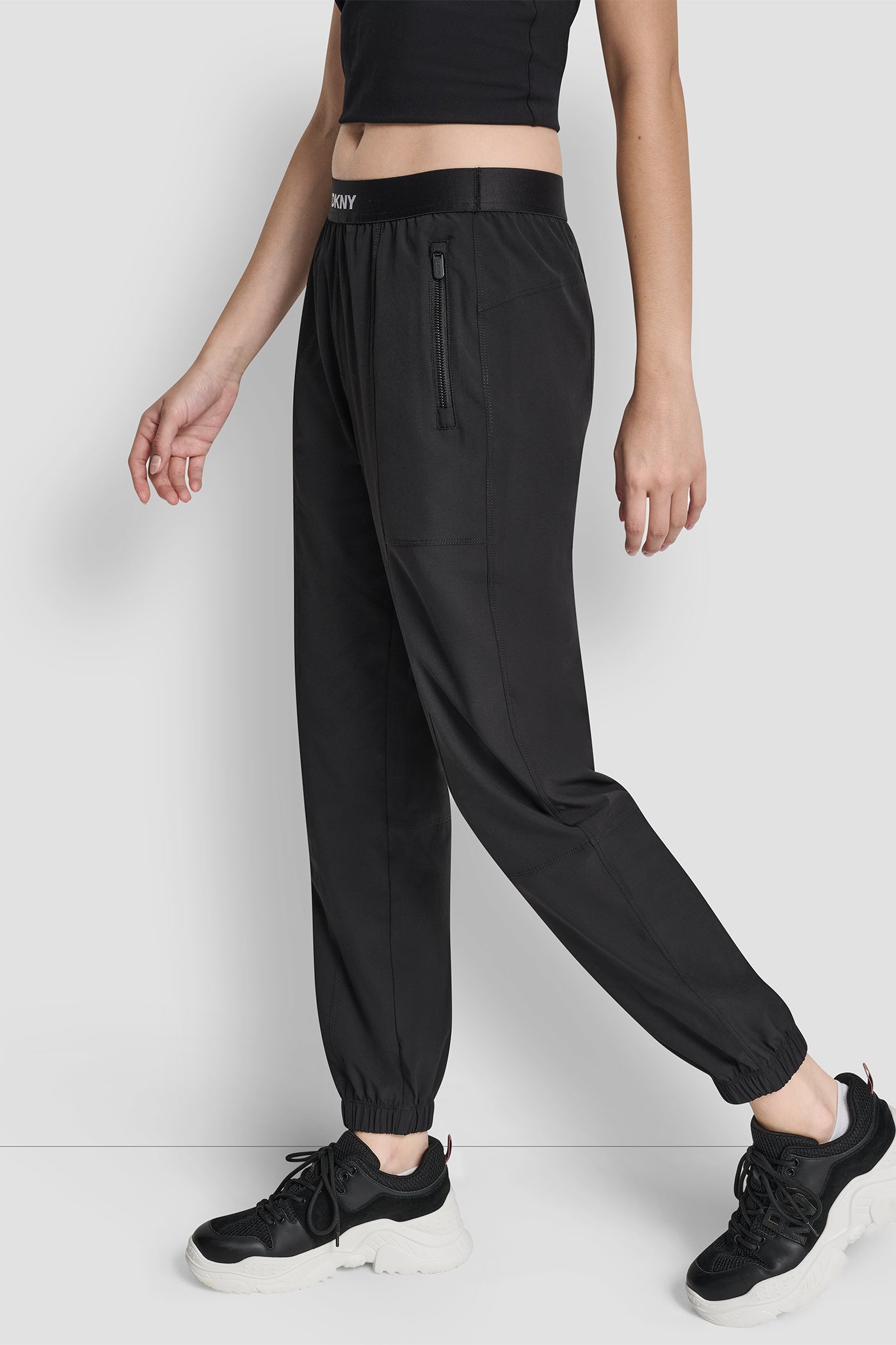 HIGH RISE COMMUTER JOGGER WITH LOGO VIEW 3 | Gifts Under $50