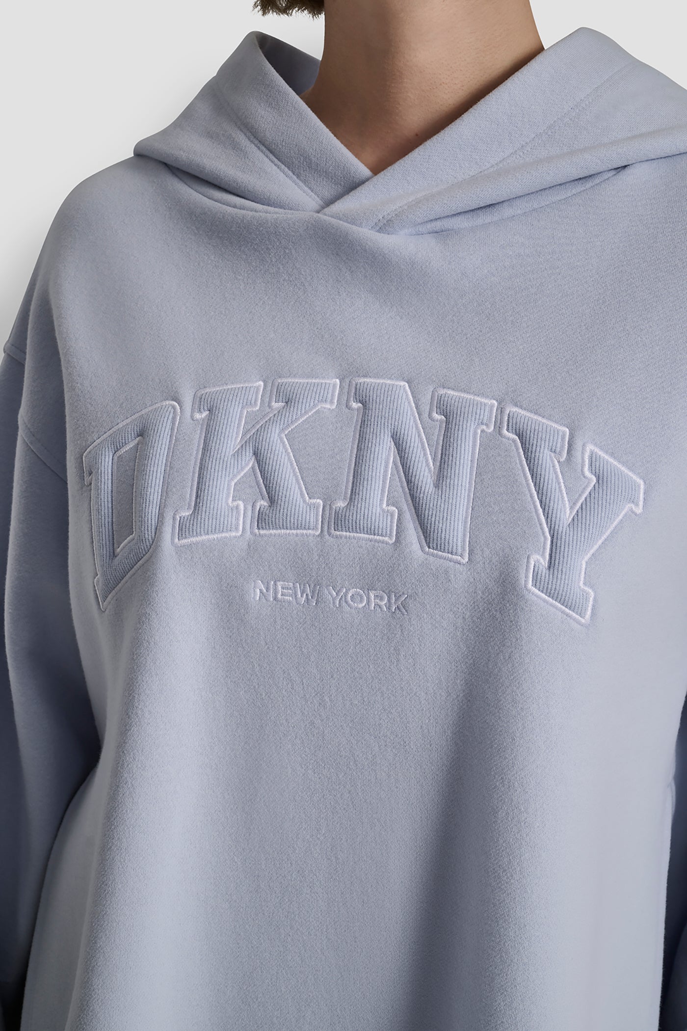 3D VARSITY LOGO OVERSIZED TUNIC HOODIE VIEW 5