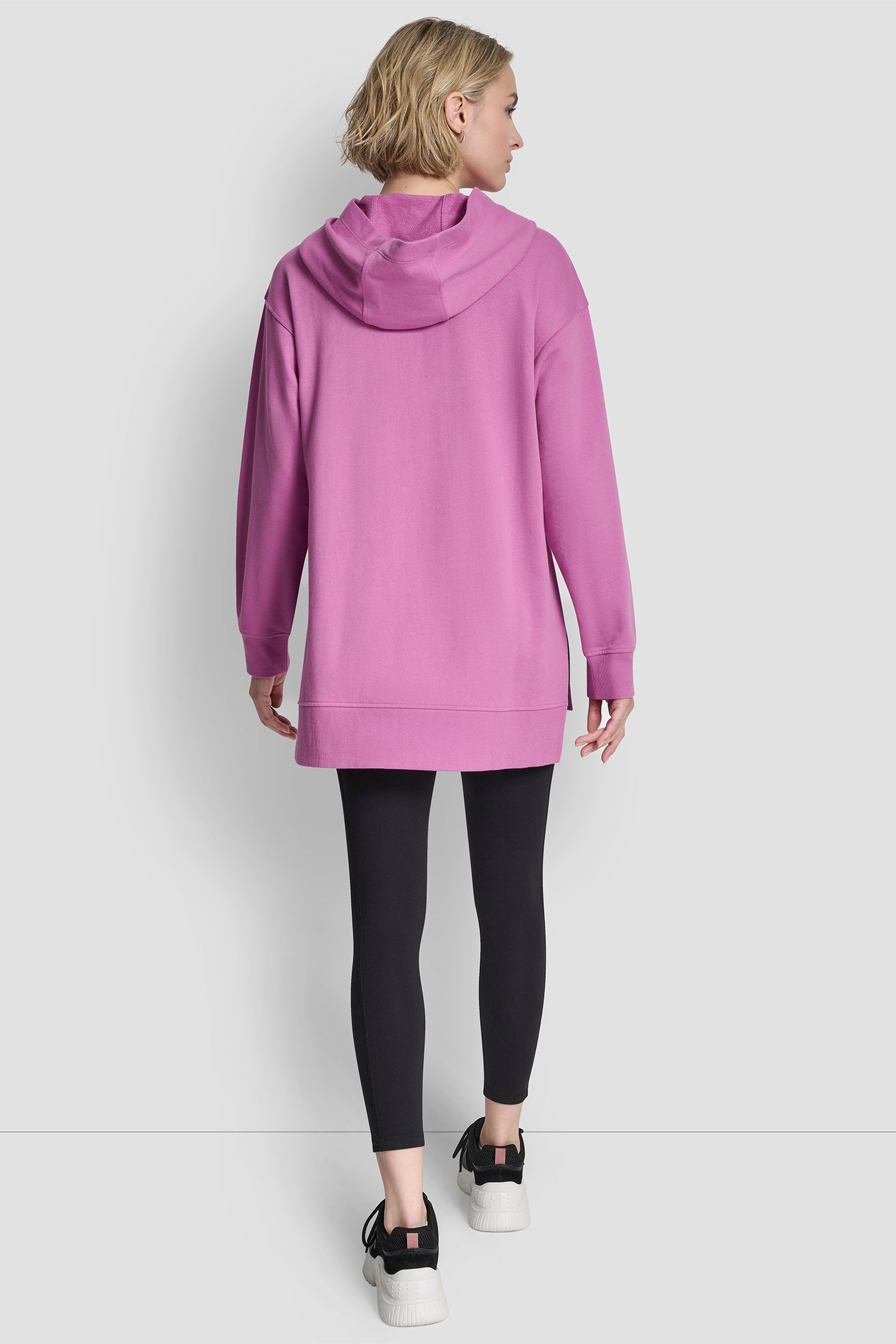 3D VARSITY LOGO OVERSIZED TUNIC HOODIE VIEW 6