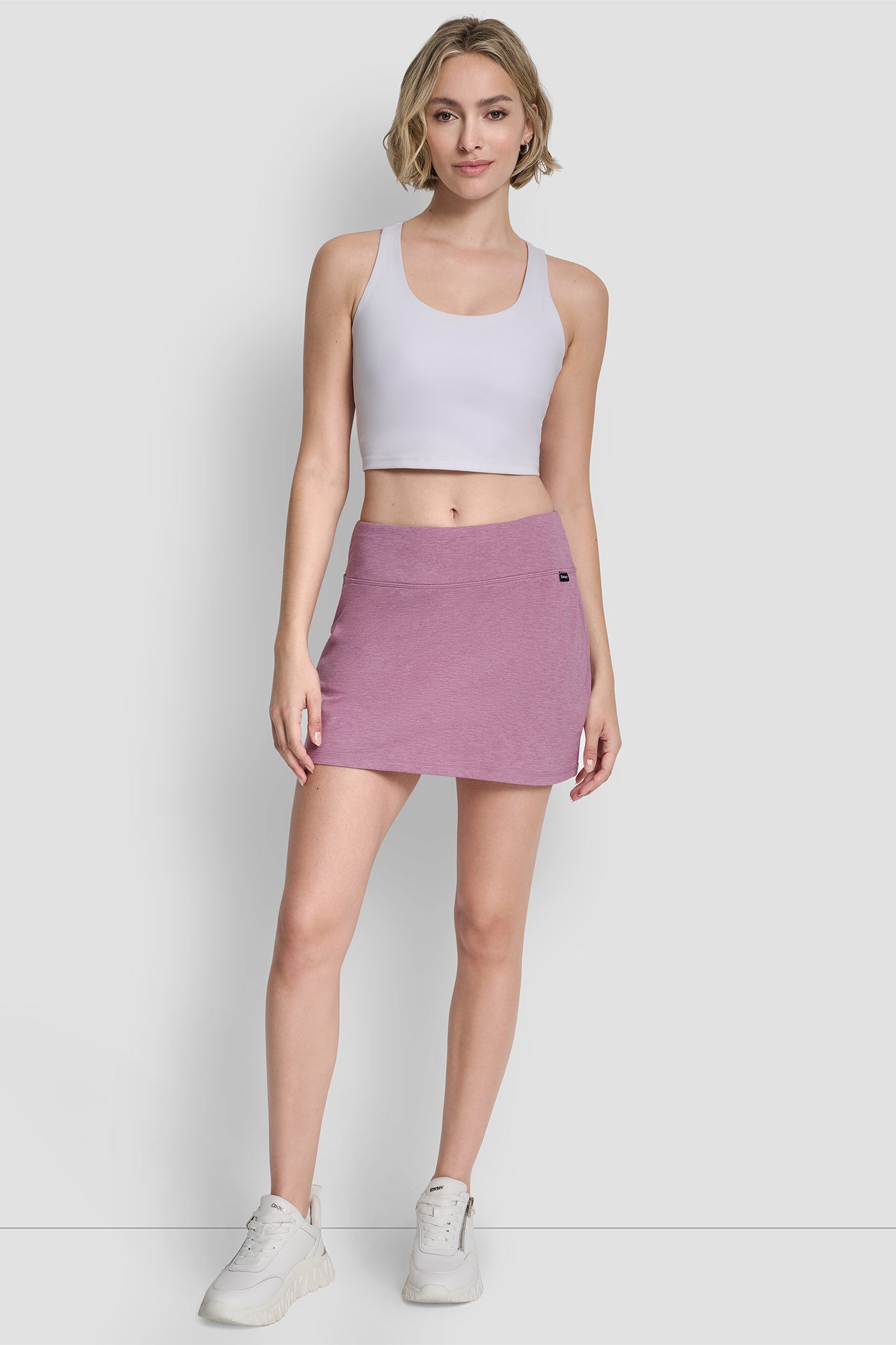 SPACEDYE SKORT WITH BUILT IN BIKE SHORT VIEW 6 | Skirts