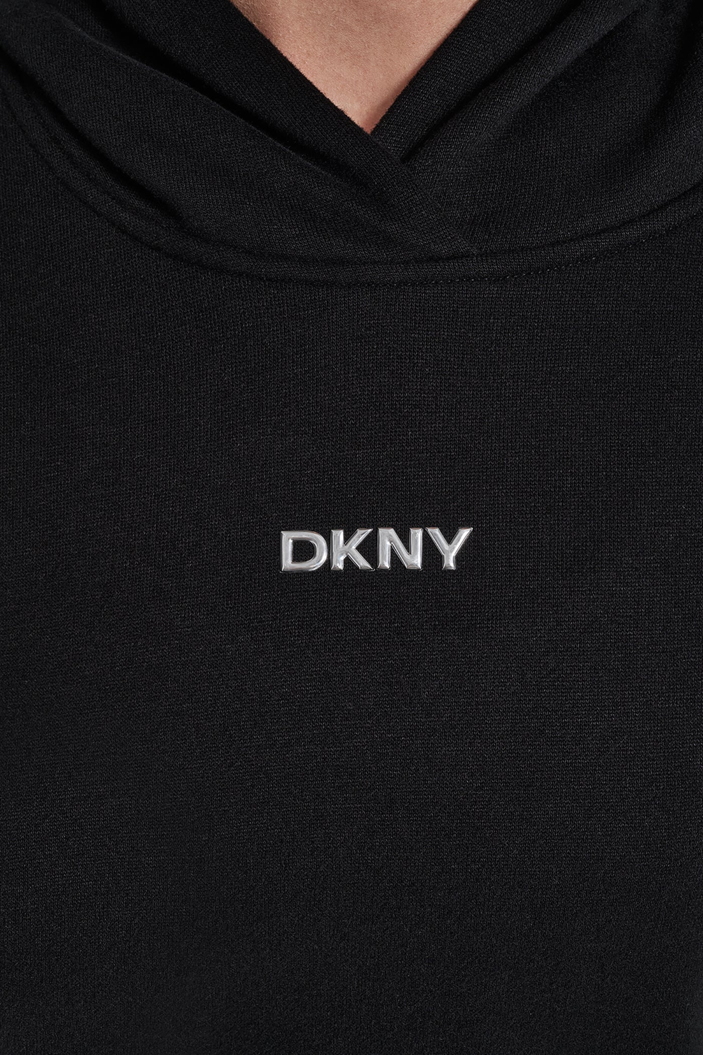 METALLIC BUBBLE LOGO FLEECE DROP SHOULDER HOODIE VIEW 5 | Gifts Under $50