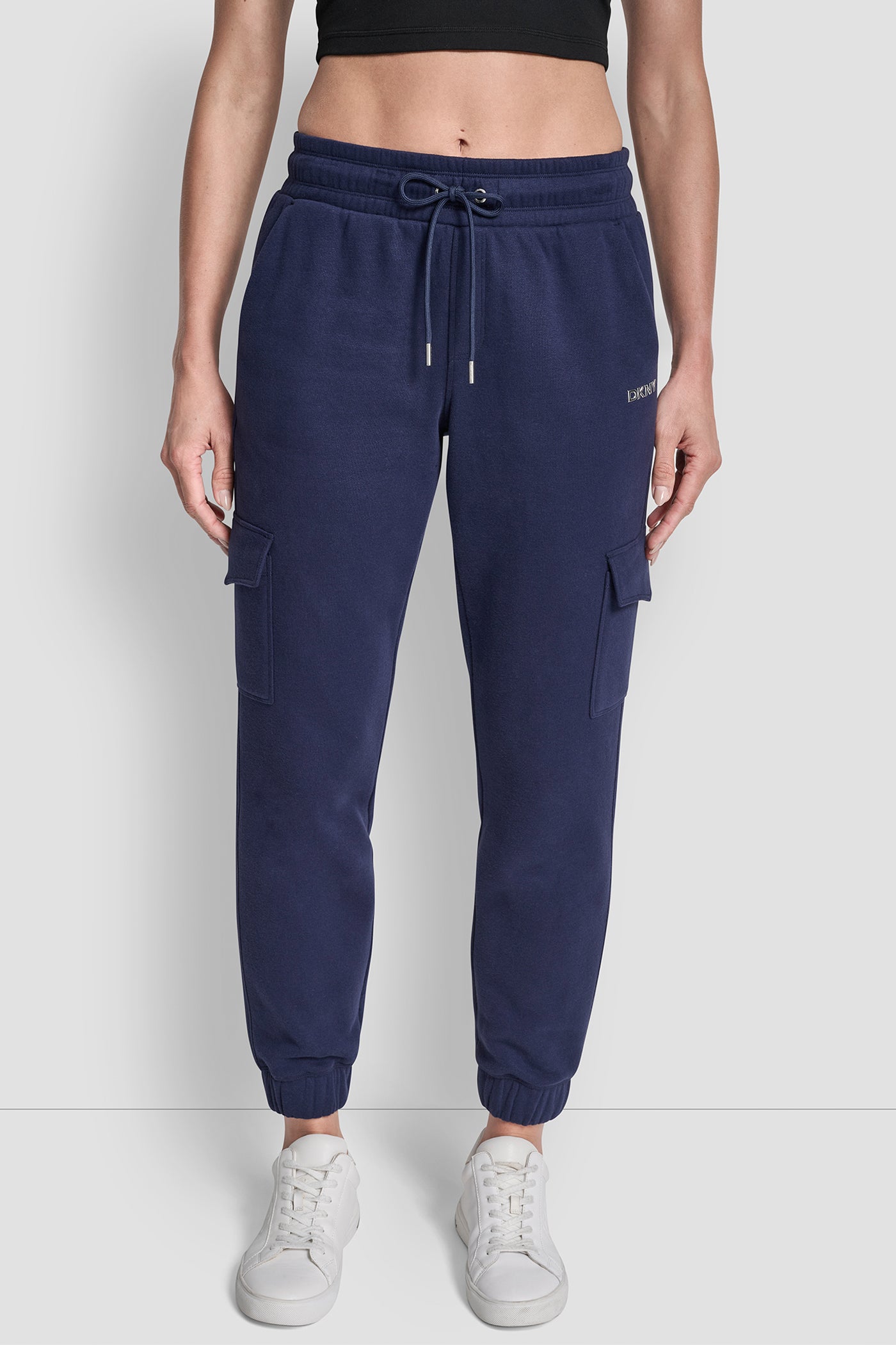 Peacoat METALLIC BUBBLE LOGO CARGO JOGGER, FRONT VIEW | Clothing