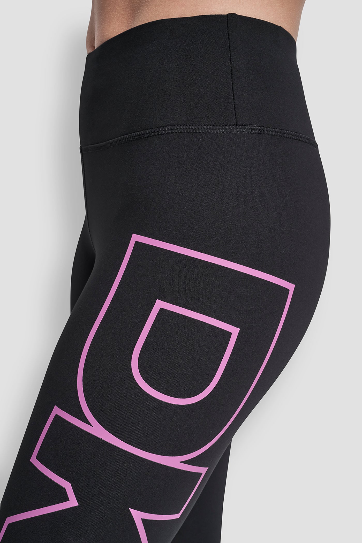 HIGH WAIST 7/8 BALANCE COMPRESSION EXPLODED LOGO LEGGING VIEW 5 | Sport Essentials