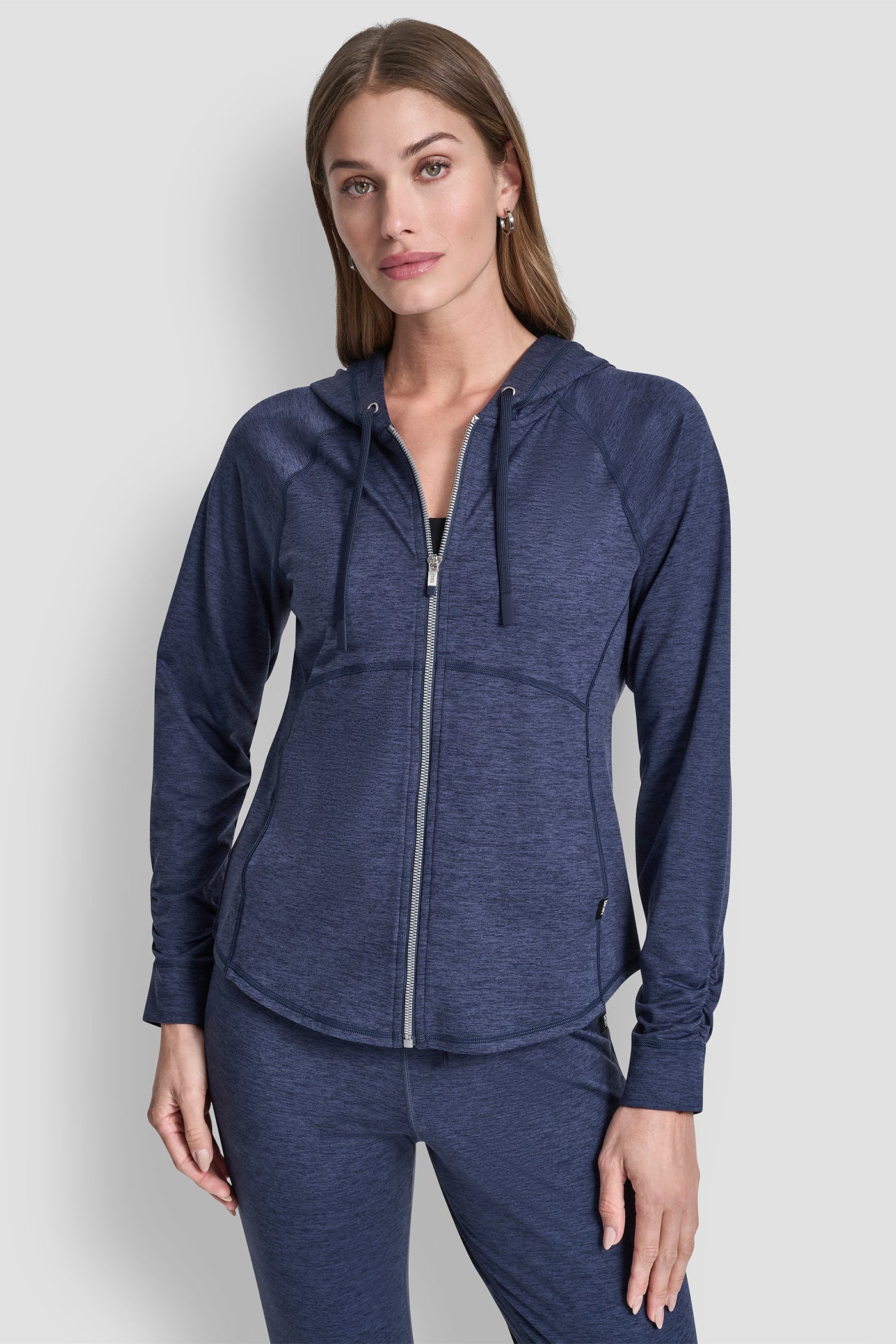 Peacoat Space Dye SPACE DYE FULL ZIP HOODIE, VIEW 1 | New clothing