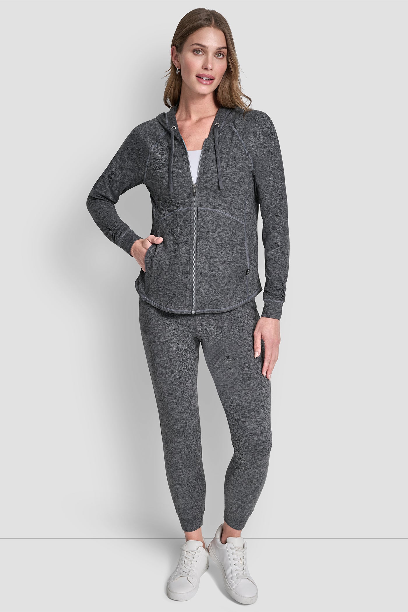 SPACE DYE FULL ZIP HOODIE VIEW 5 | Clothing