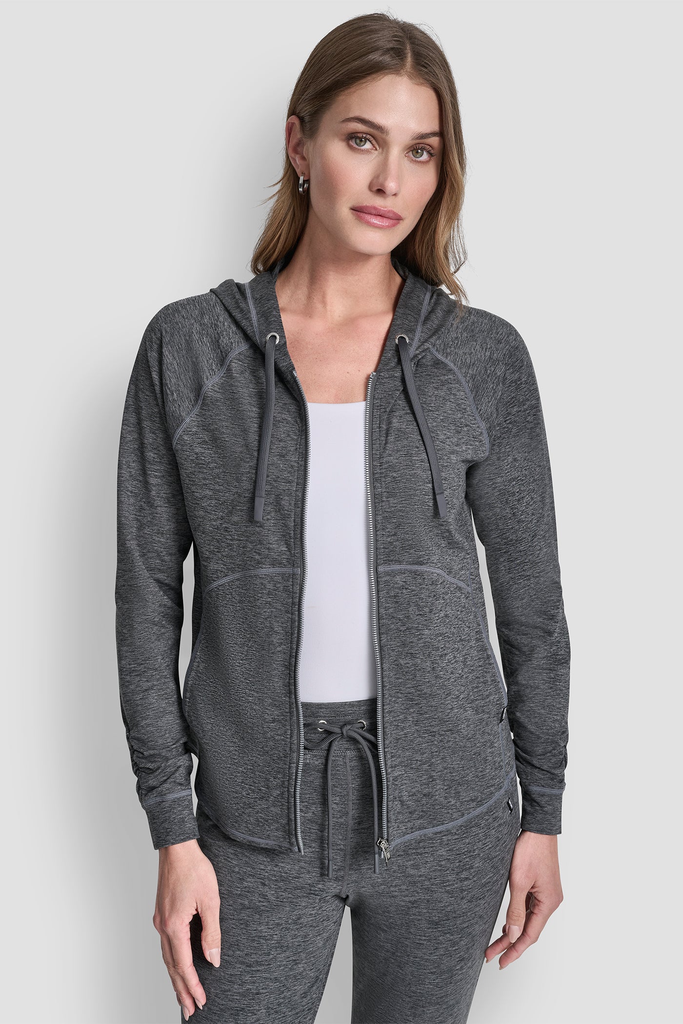 SPACE DYE FULL ZIP HOODIE VIEW 3 | Clothing