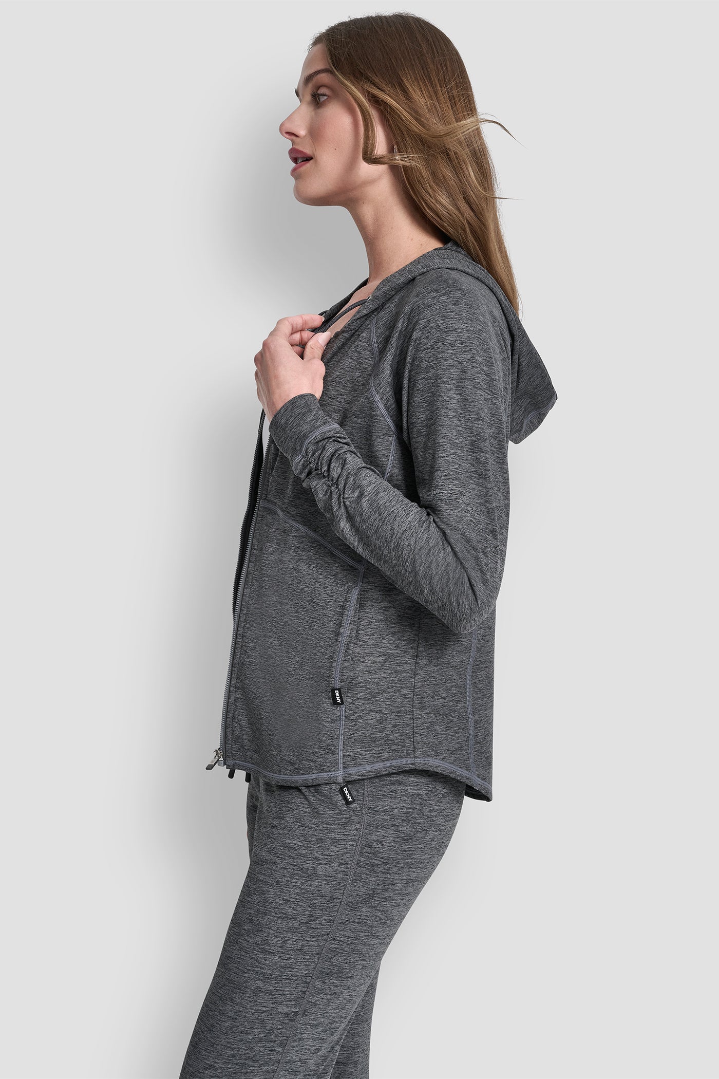 SPACE DYE FULL ZIP HOODIE VIEW 4 | Clothing