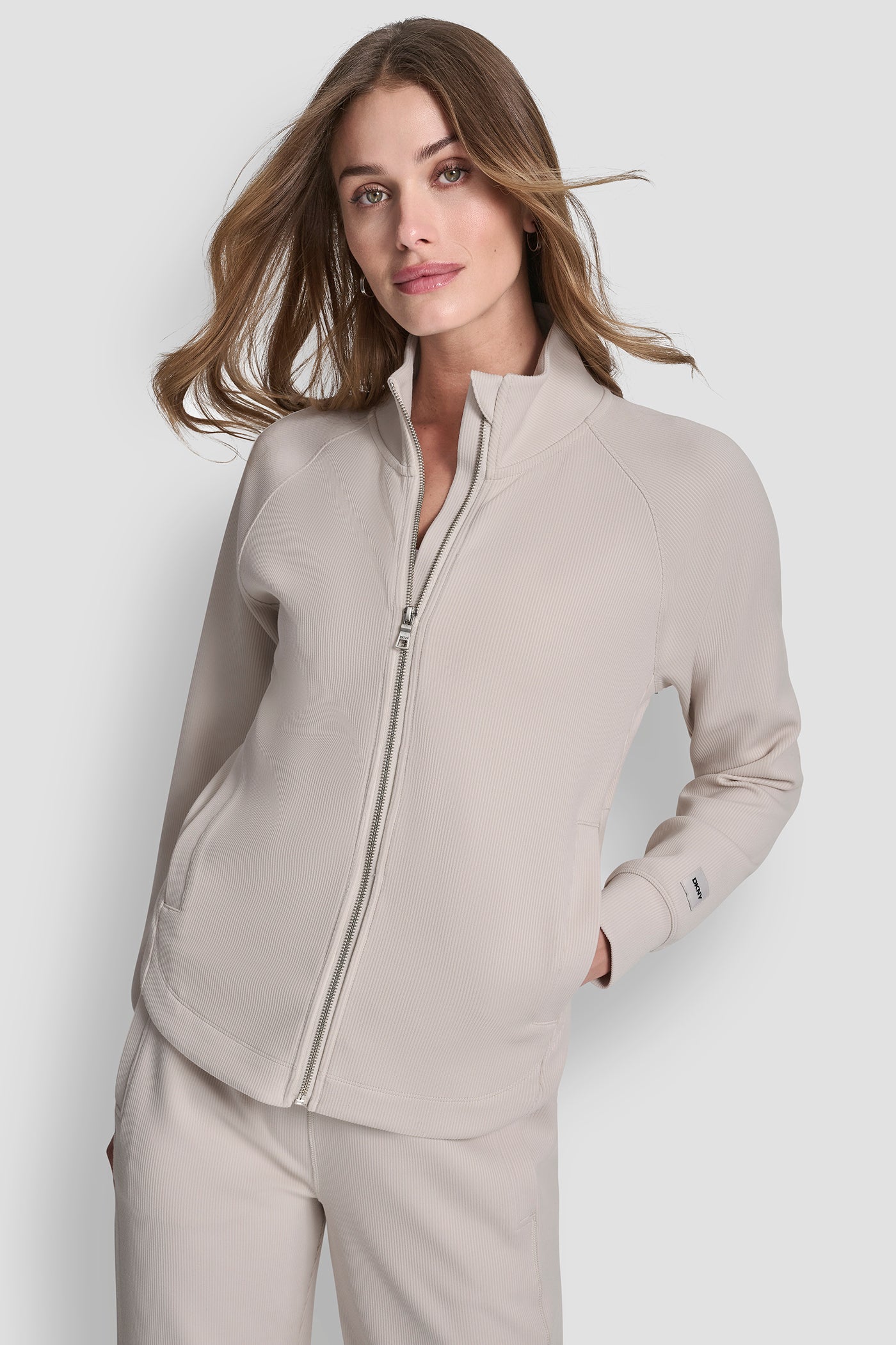 TULIP HEM FULL ZIP JACKET VIEW 3 | Jackets & Blazers