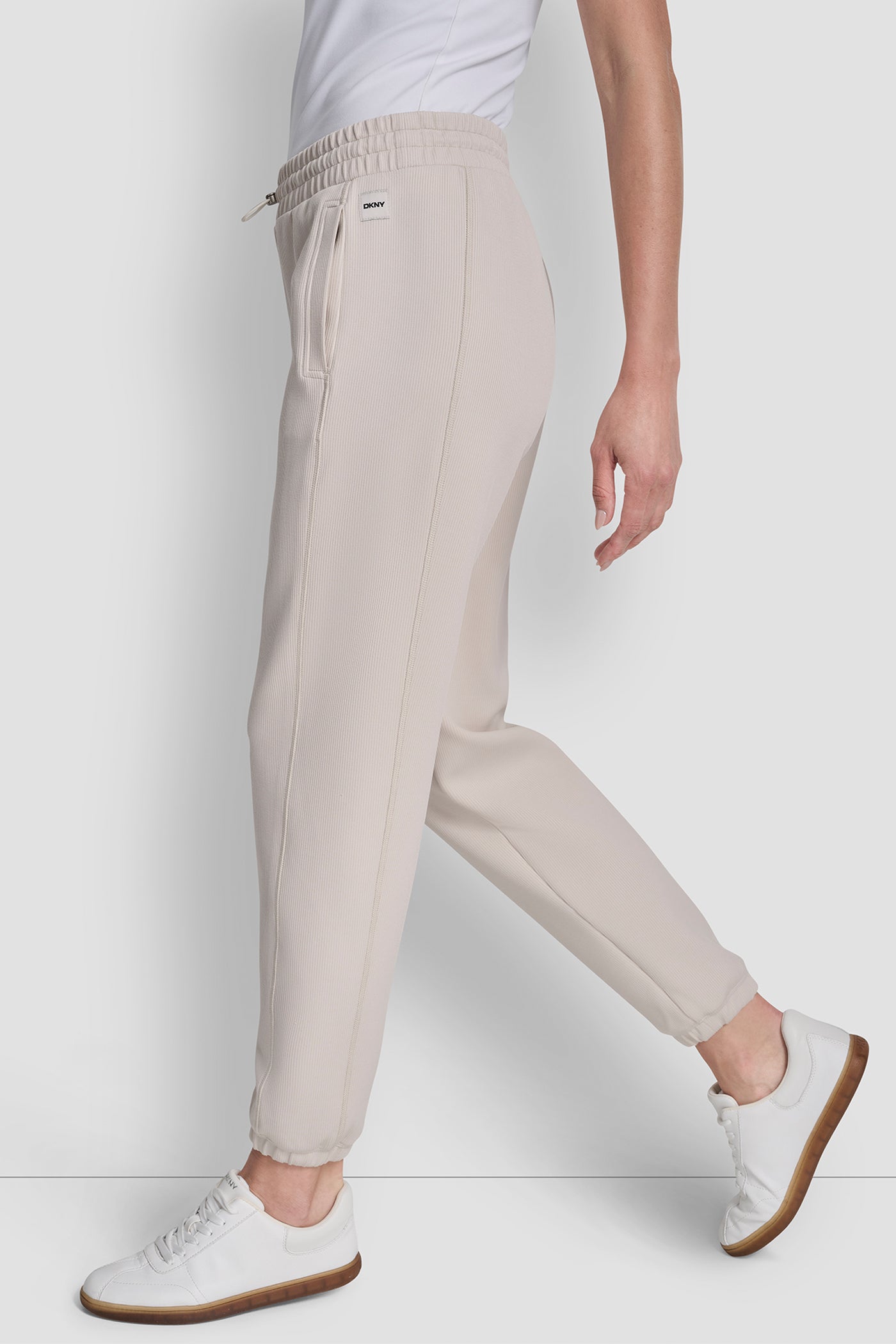 HIGH LINE RIB MID RISE JOGGER VIEW 4 | Sport Essentials