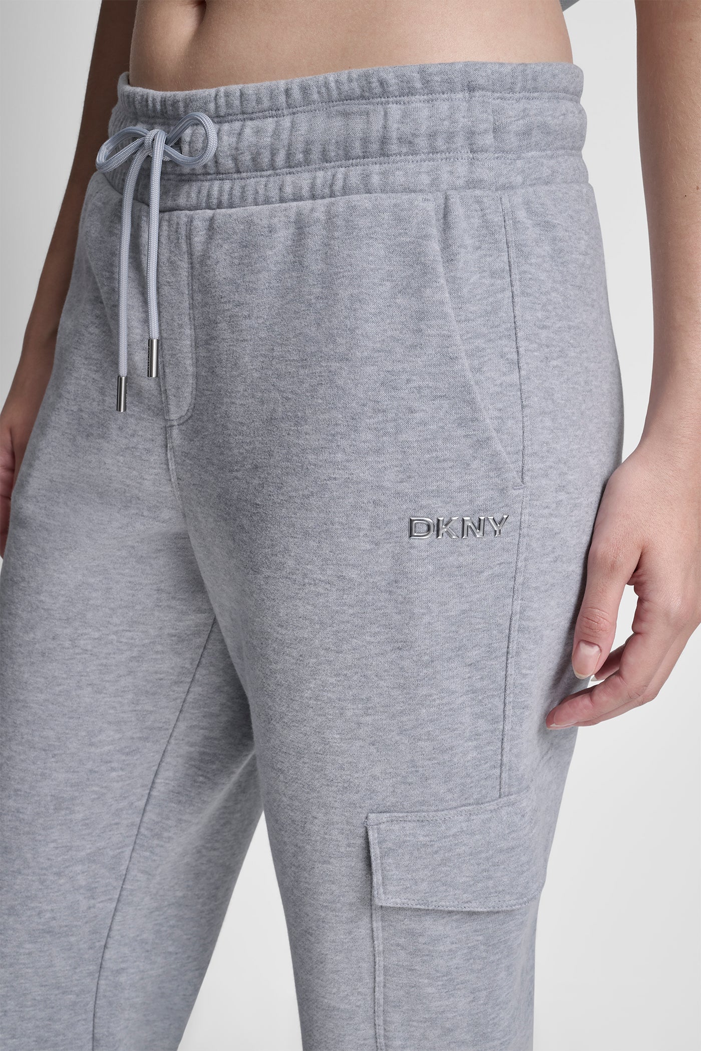 METALLIC BUBBLE LOGO SLIM FIT FLEECE CARGO JOGGER VIEW 5 | Gifts Under $50