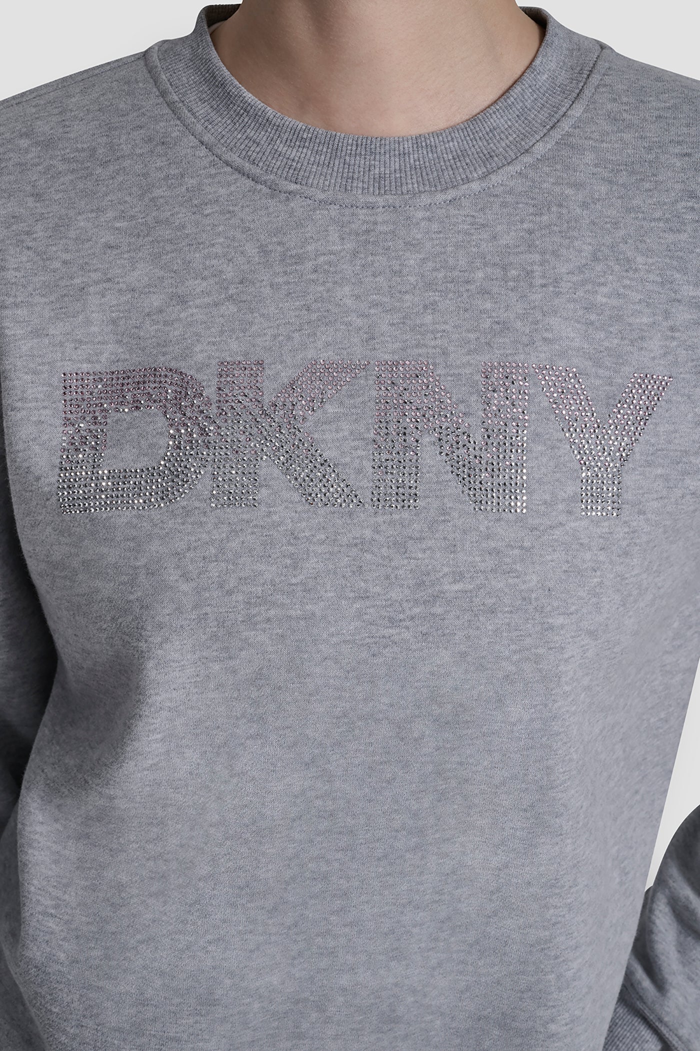 OMBRE RHINESTONE LOGO CREW NECK PULLOVER VIEW 5 | SALE