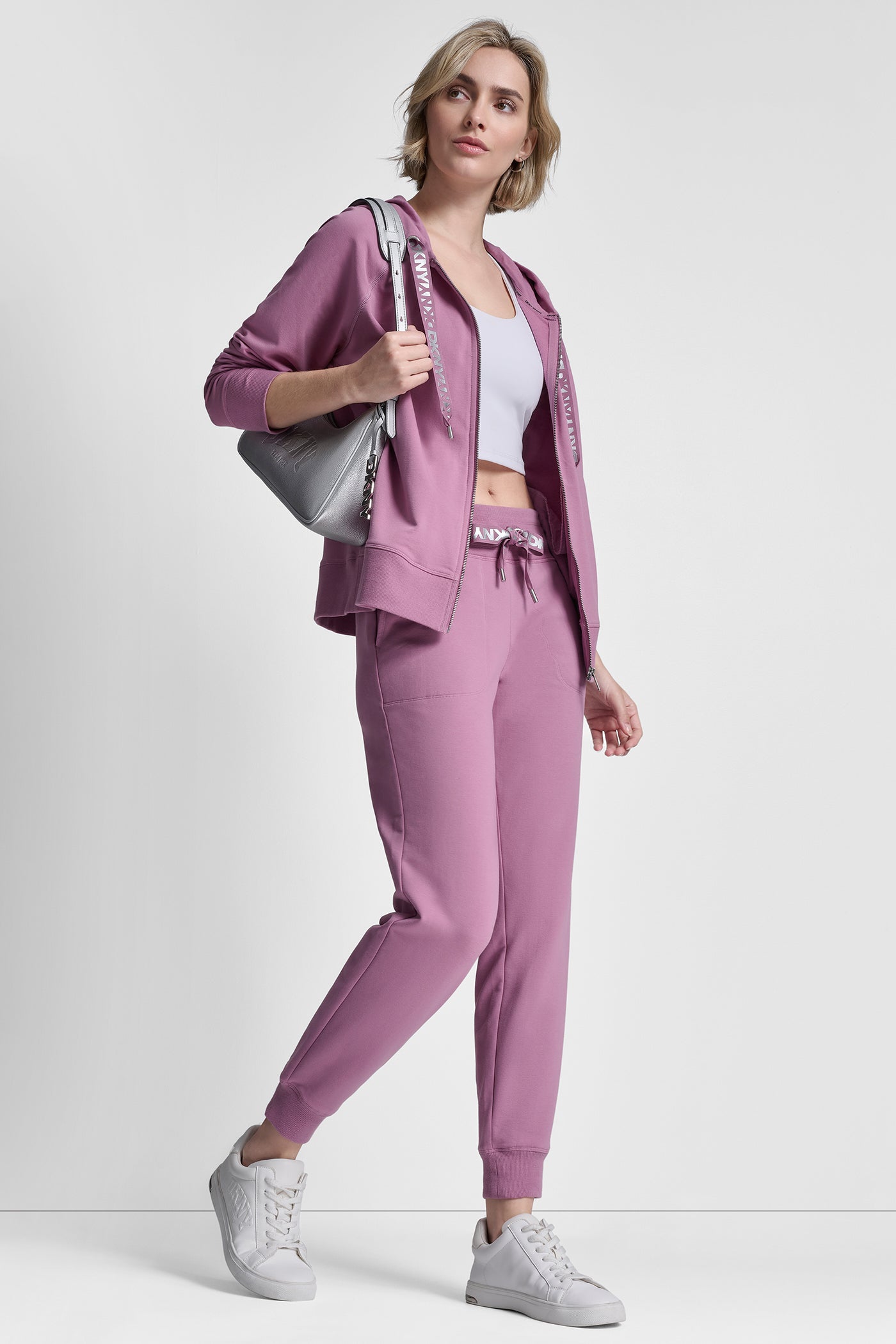 TWO TONE LOGO DRAWCORD JOGGER VIEW 6 | SALE