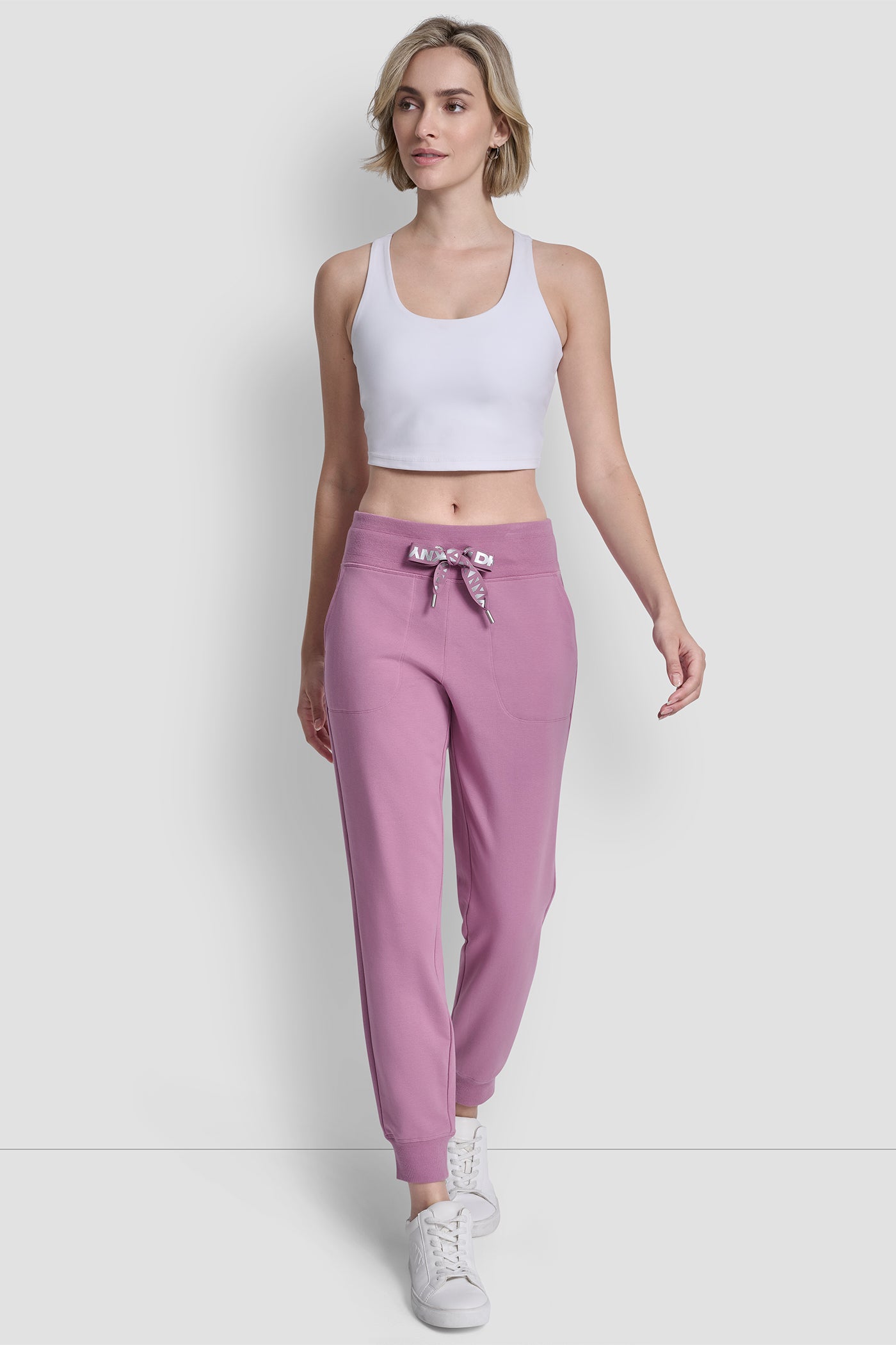 TWO TONE LOGO DRAWCORD JOGGER VIEW 4 | SALE