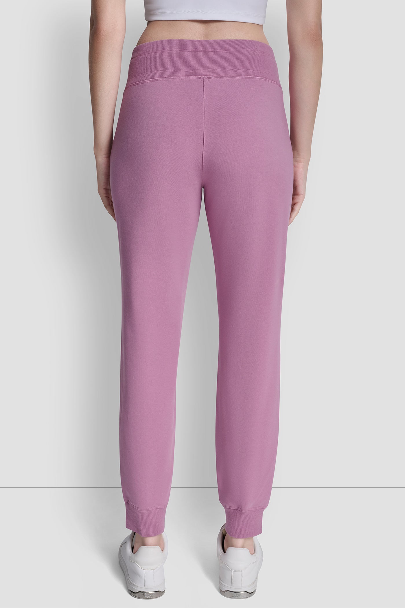 Dusty Orchid TWO TONE LOGO DRAWCORD JOGGER, BACK VIEW | SALE