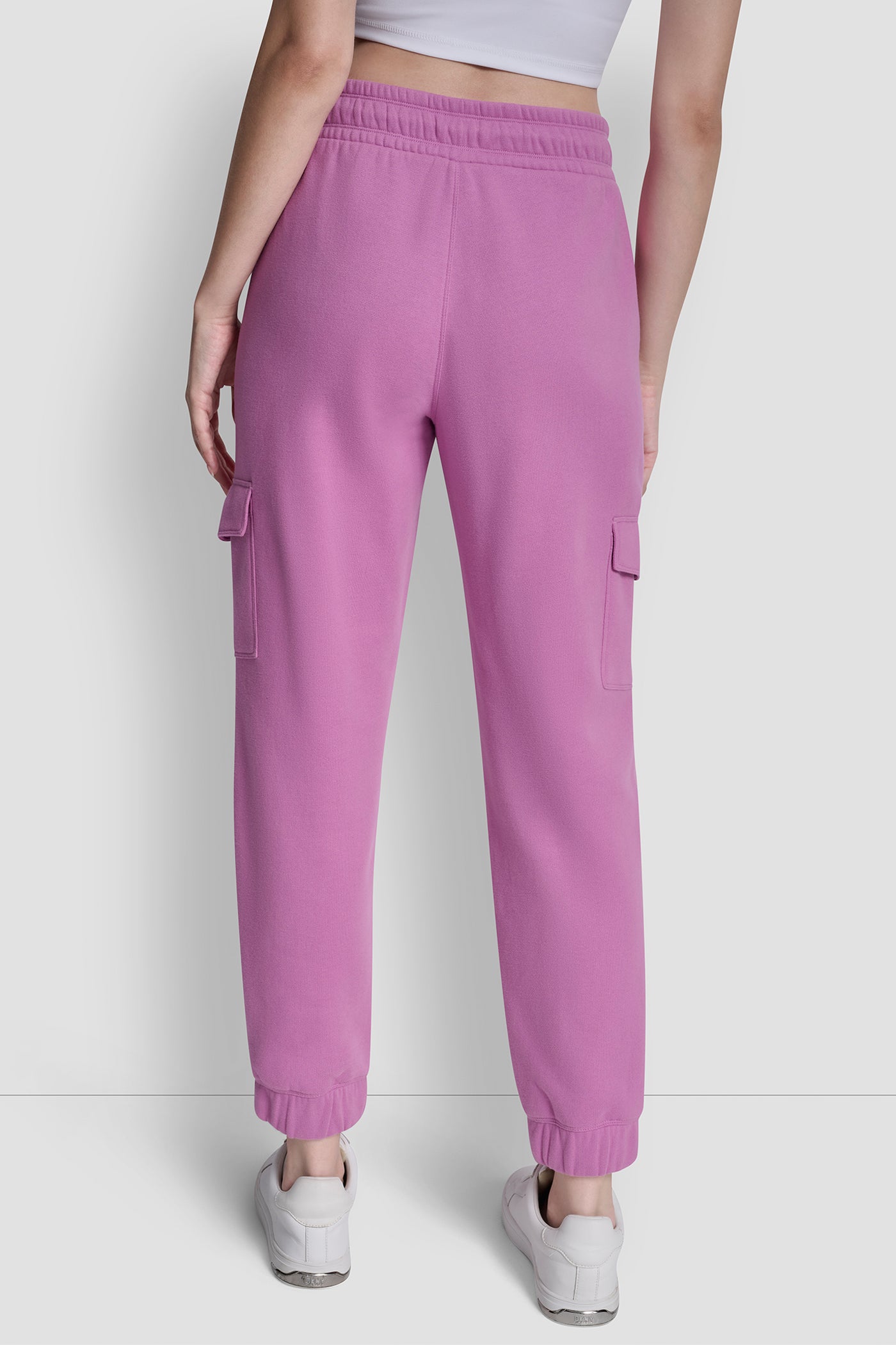 METALLIC BUBBLE LOGO SLIM FIT FLEECE CARGO JOGGER VIEW 4 | Clothing