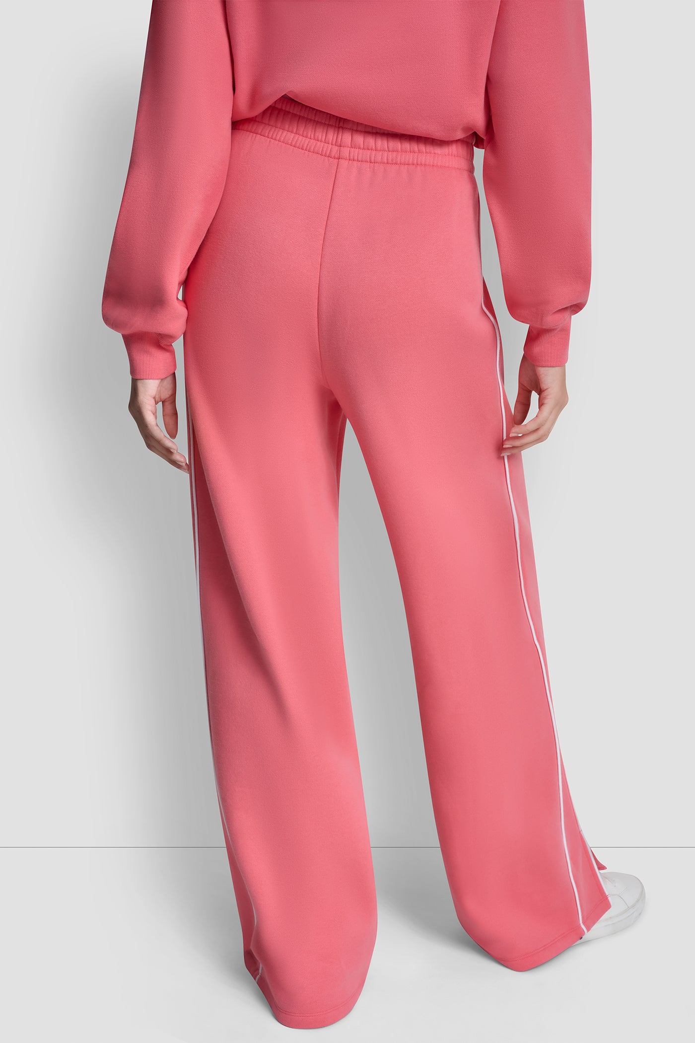 Sunkissed/White HD LOGO TRACK PANT WITH POCKETS, BACK VIEW | All Products