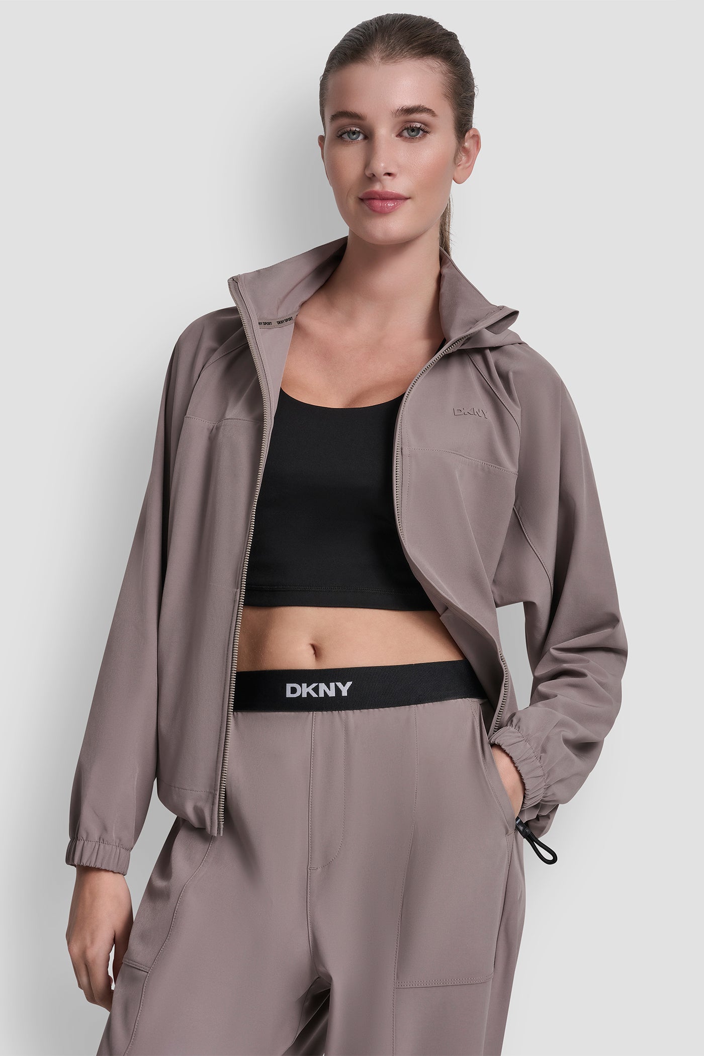 HOODED FULL ZIP JACKET WITH BACK FLANGE VIEW 8 | Jackets & Blazers