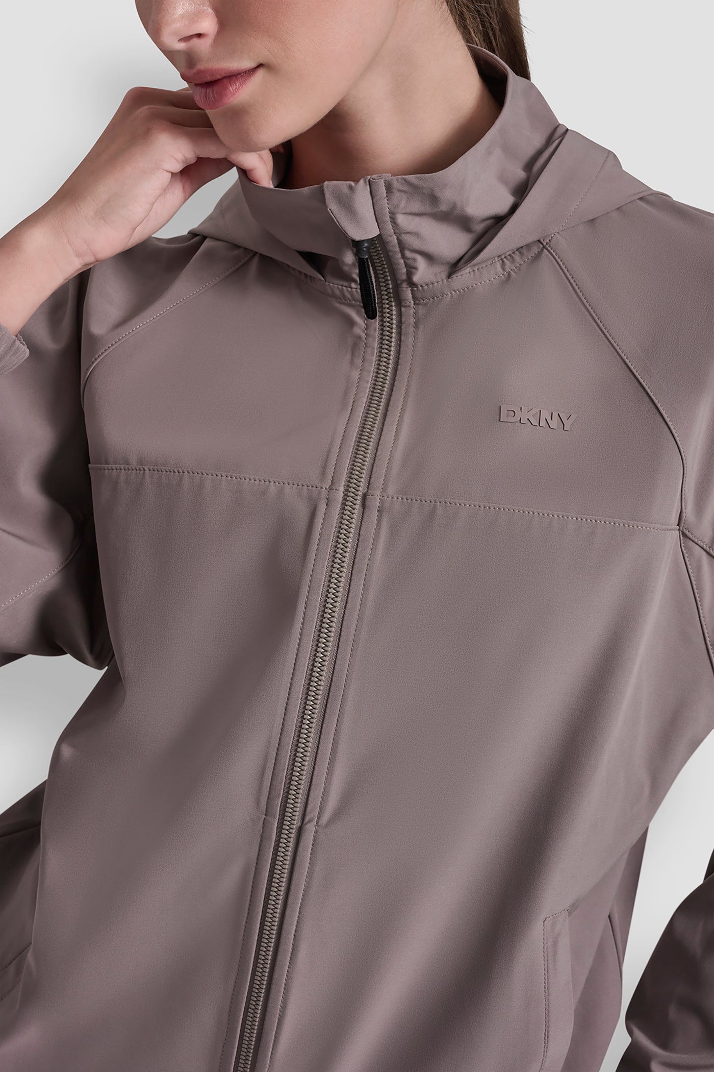 HOODED FULL ZIP JACKET WITH BACK FLANGE VIEW 6 | Jackets & Blazers