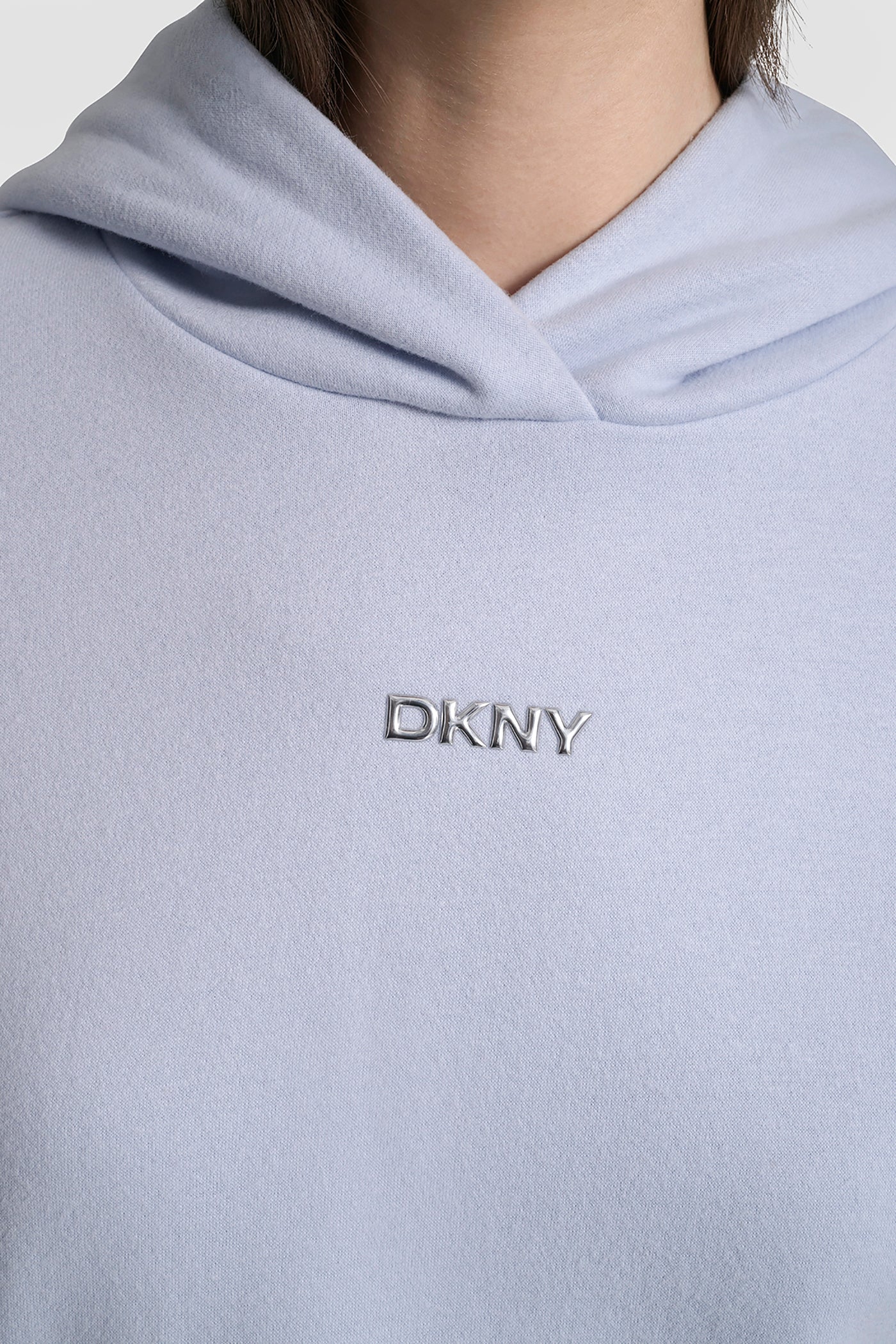 METALLIC BUBBLE LOGO FLEECE DROP SHOULDER HOODIE VIEW 7 | Sport Essentials