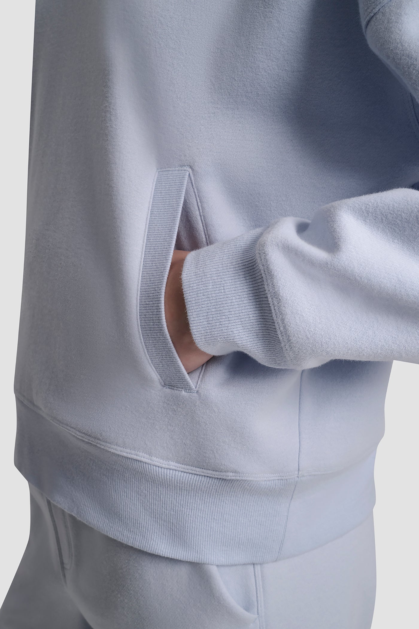 METALLIC BUBBLE LOGO FLEECE DROP SHOULDER HOODIE VIEW 8 | Sport Essentials