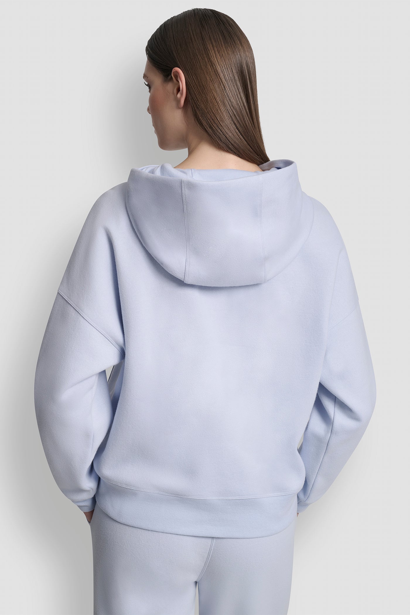 METALLIC BUBBLE LOGO FLEECE DROP SHOULDER HOODIE VIEW 3 | Sport Essentials