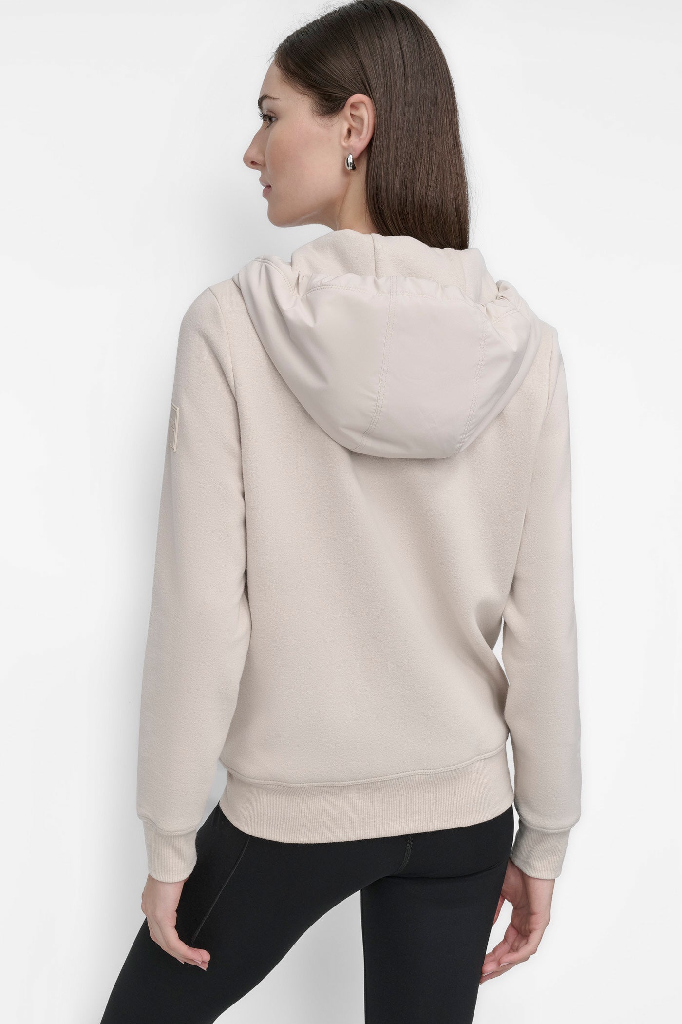 Beige LIGHTWEIGHT HYBRID FULL ZIP JACKET, BACK VIEW | New clothing