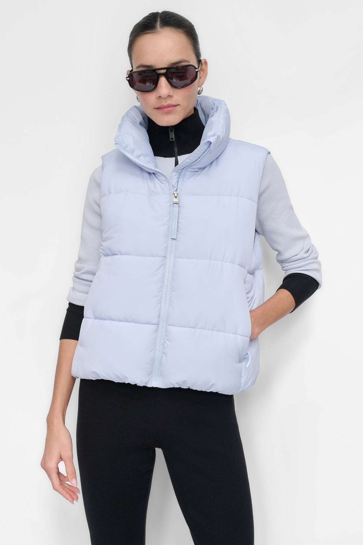 MOCK NECK PUFFER VEST View 1 | Gifts Under $100