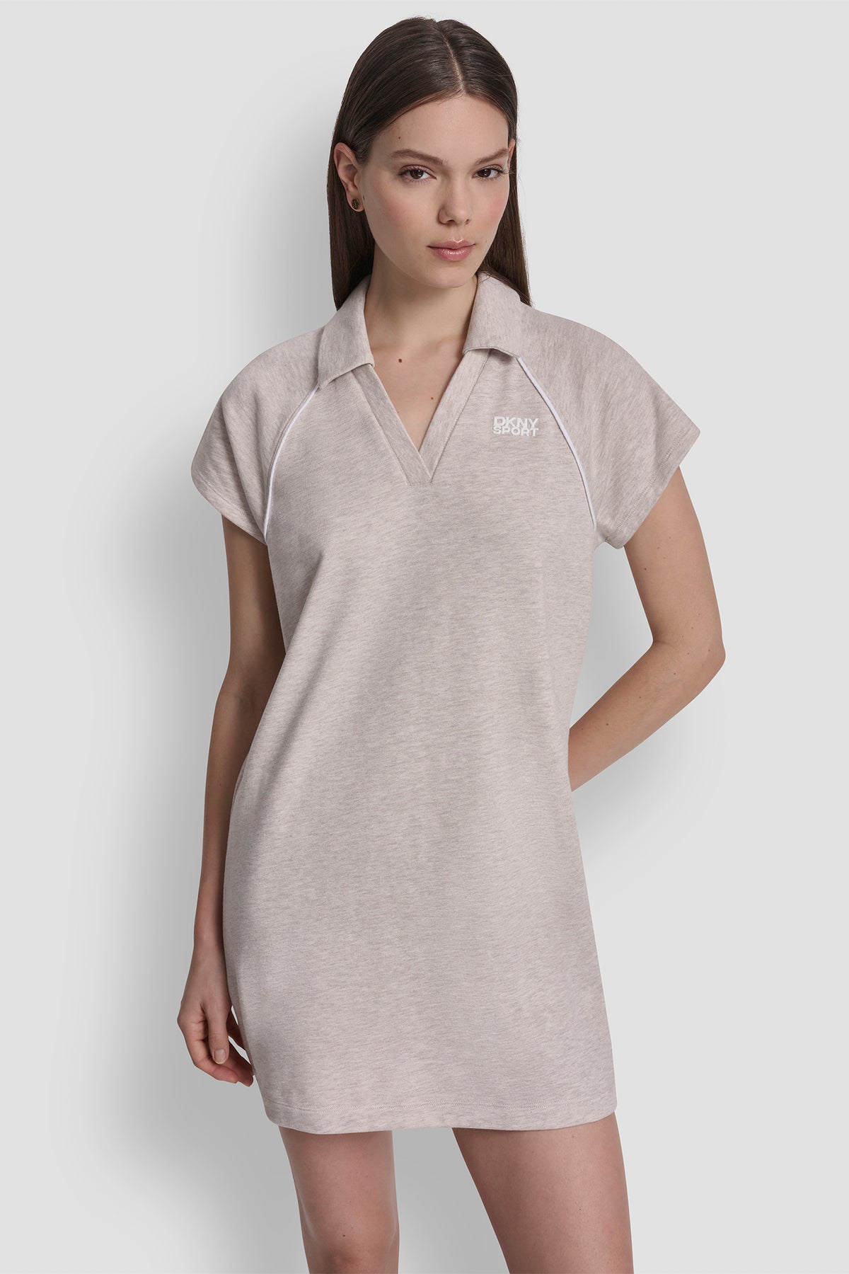 Short Sleeve Logo Mini Polo Dress | T-Shirt Dress