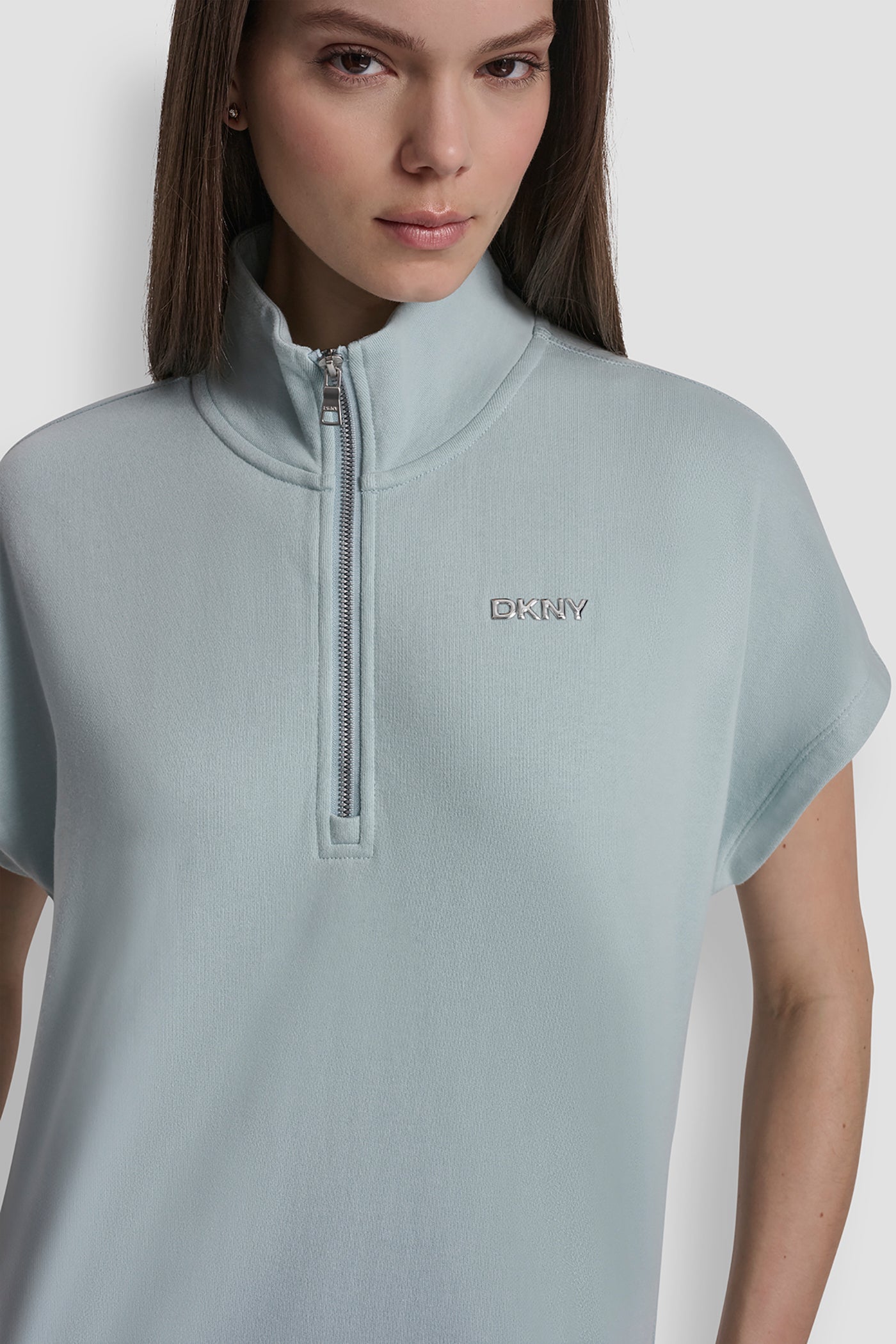 METALLIC BUBBLE LOGO SNEAKER DRESS VIEW 6 | DKNY Sport