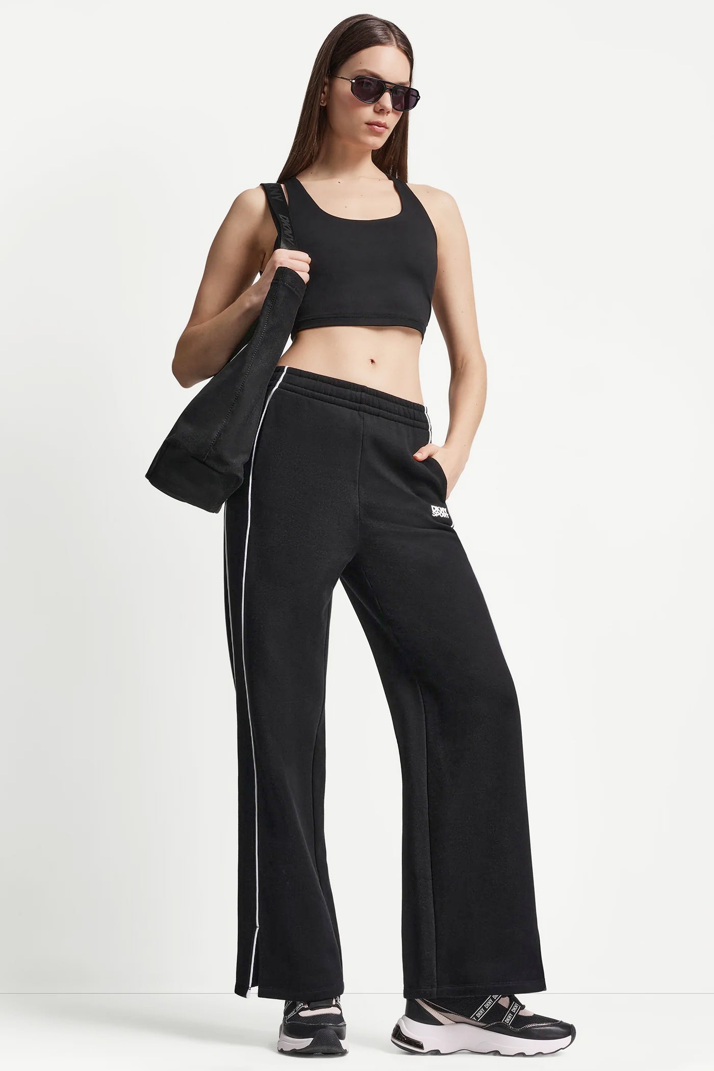 HIGH-RISE PIPED TRACK PANTS VIEW 6 | MUST-HAVES