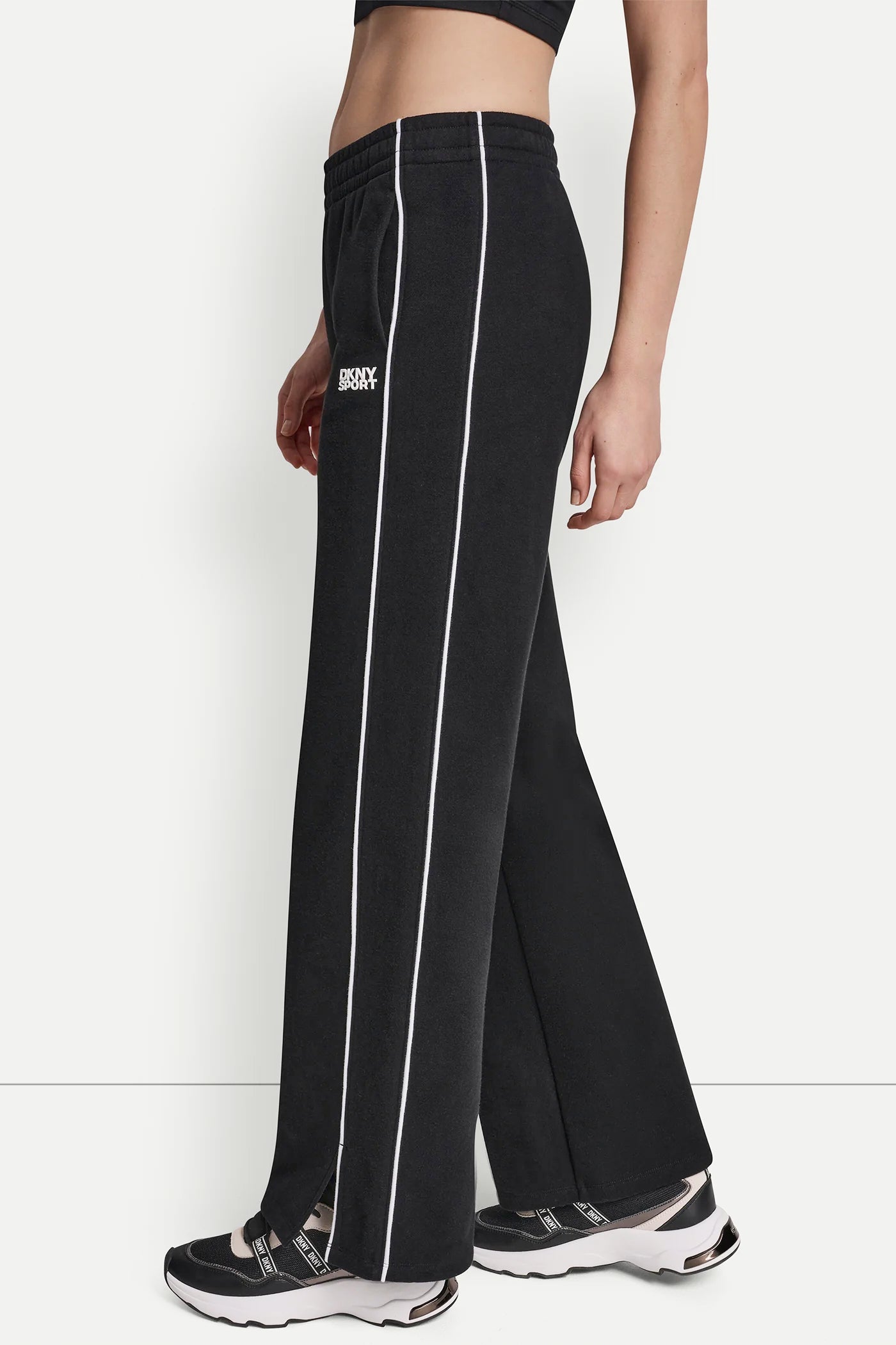 HIGH-RISE PIPED TRACK PANTS VIEW 4 | MUST-HAVES