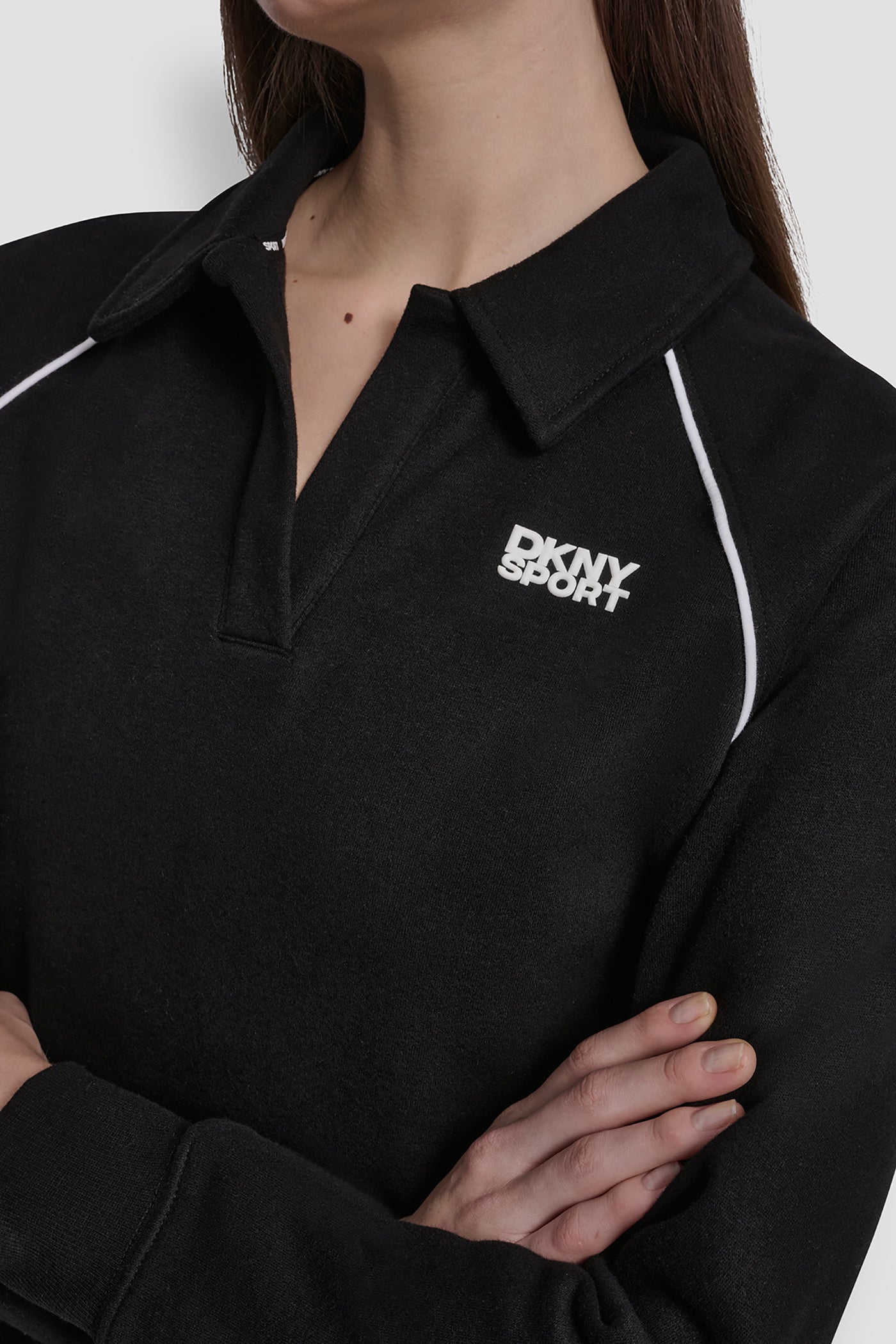 HD LOGO TRACK POLO SWEATSHIRT VIEW 4 | All Products