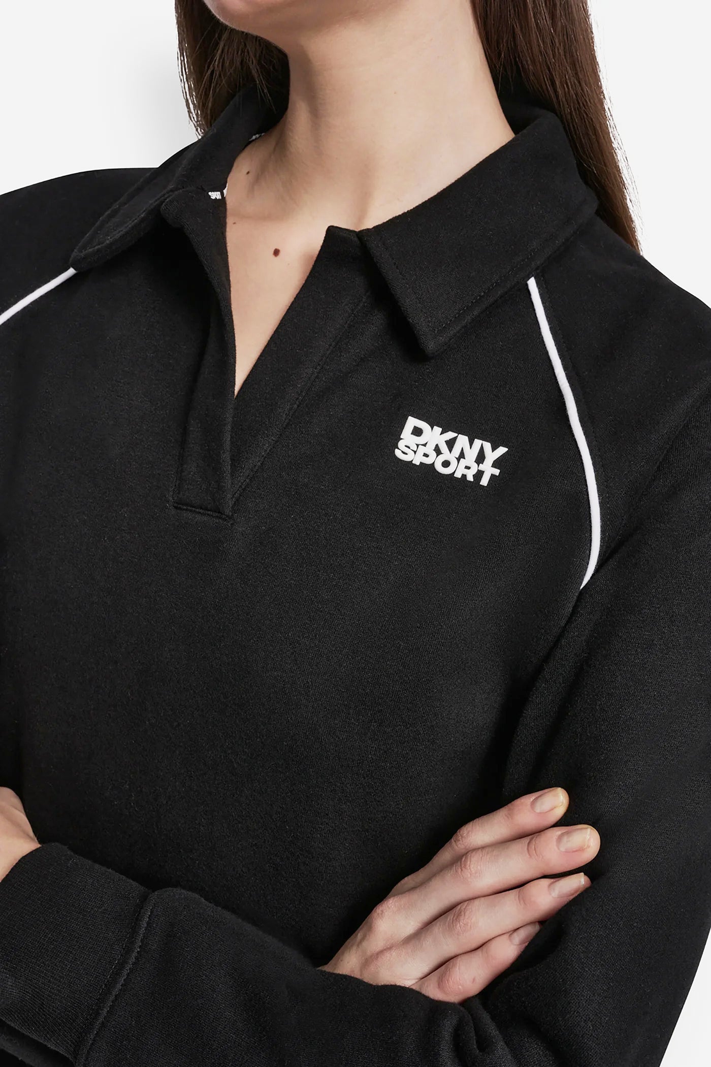 PIPED LOGO POLO SWEATSHIRT VIEW 5 | MUST-HAVES