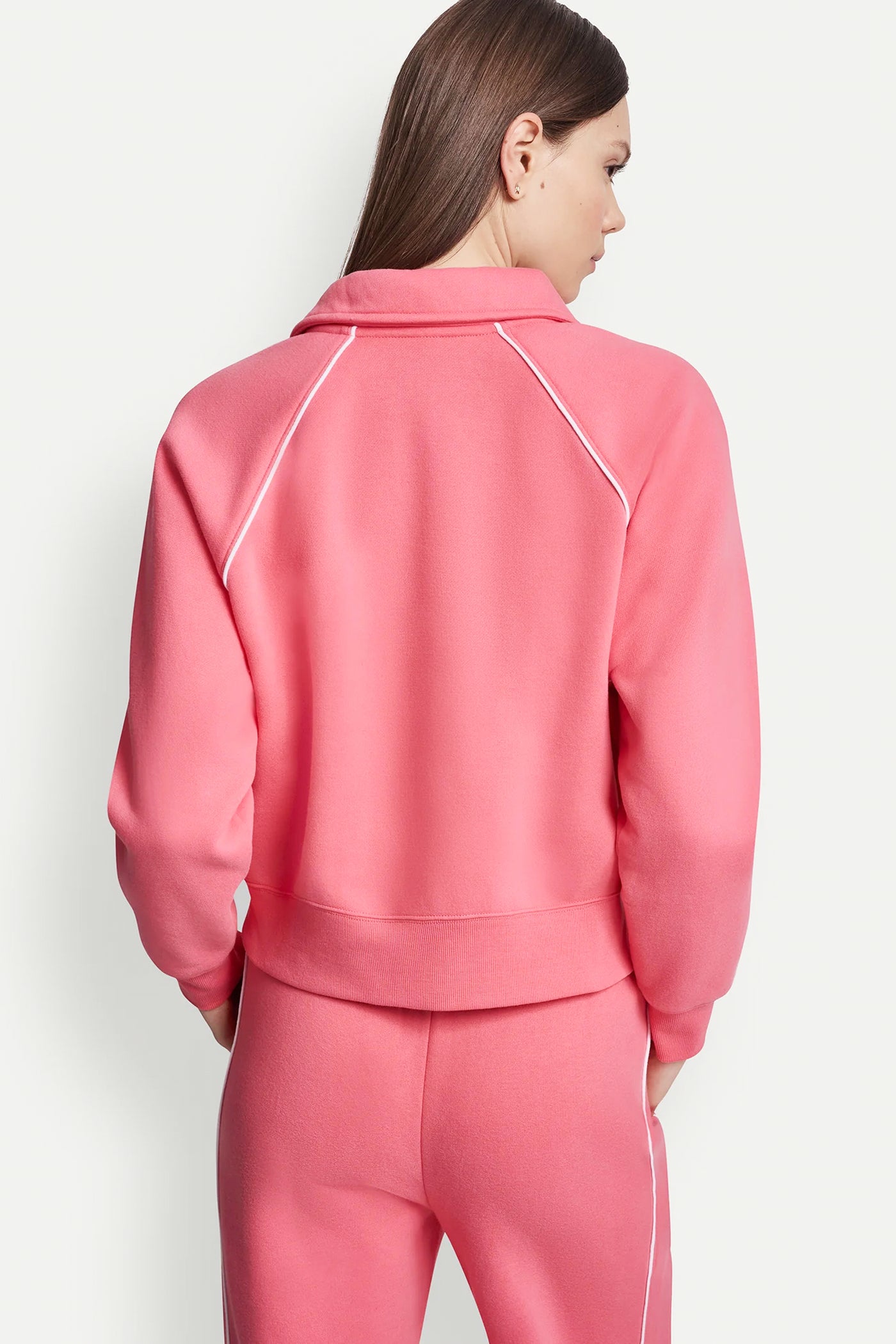 PIPED LOGO POLO SWEATSHIRT VIEW 3 | MUST-HAVES