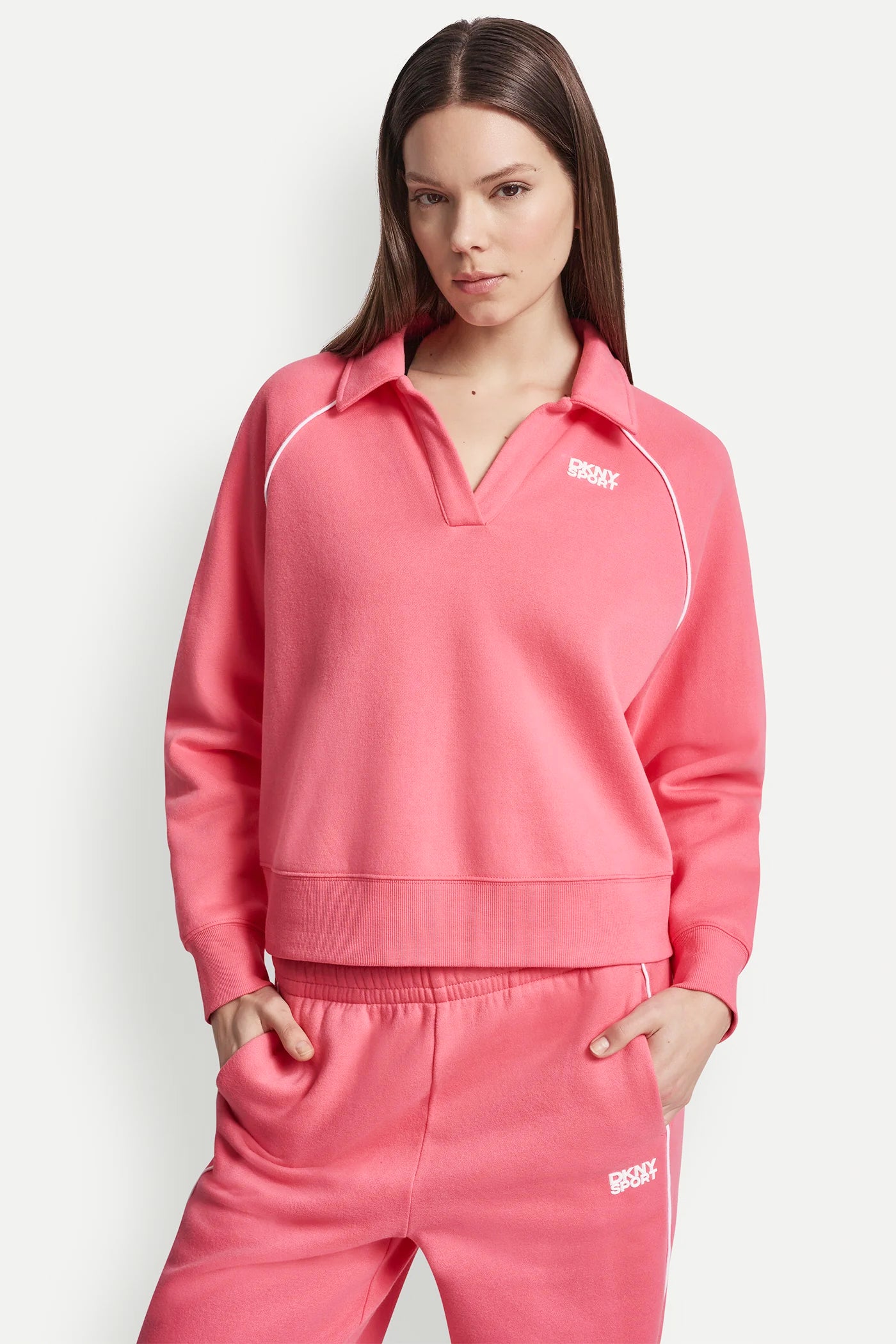 PIPED LOGO POLO SWEATSHIRT VIEW 5 | MUST-HAVES