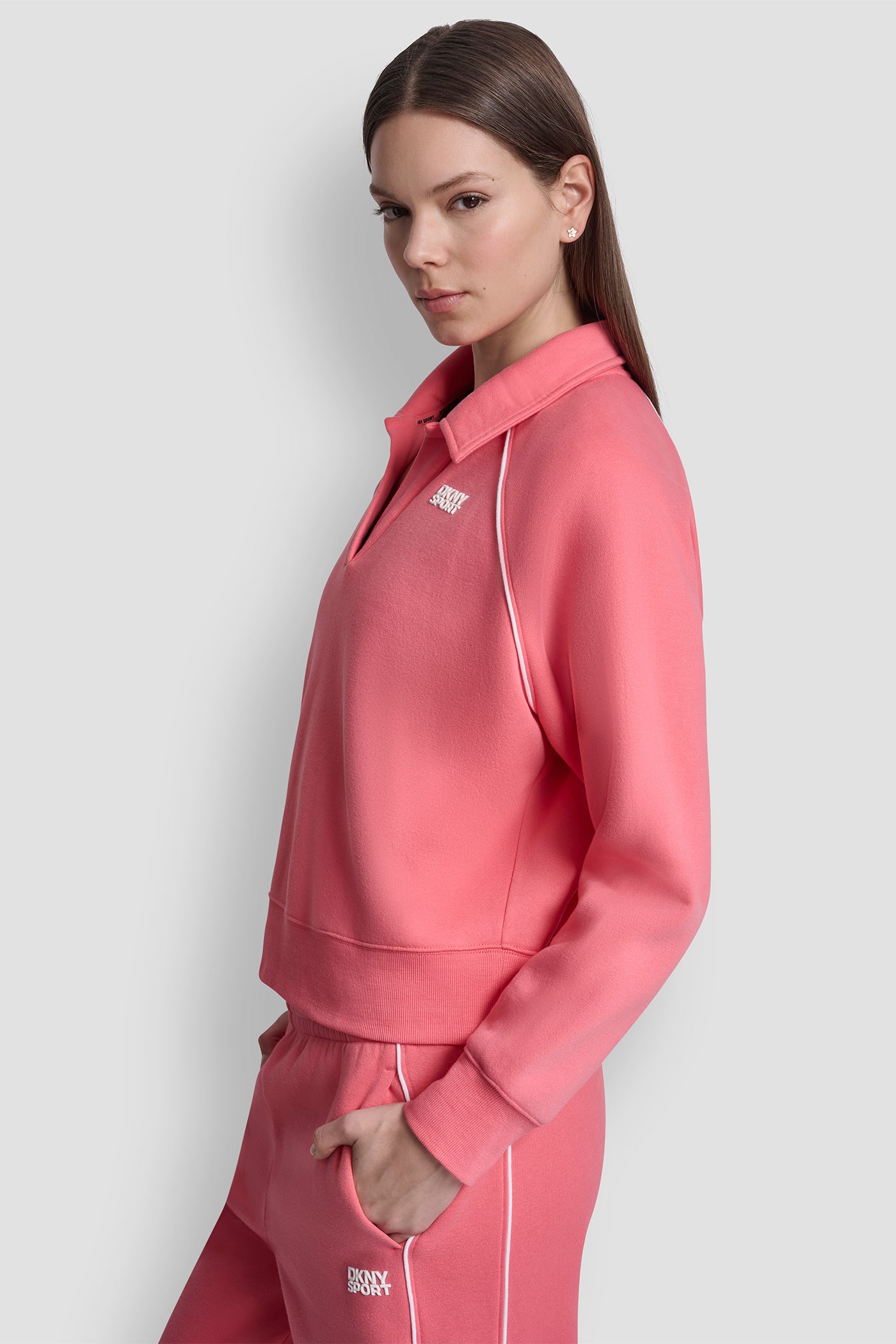 HD LOGO TRACK POLO SWEATSHIRT VIEW 4 | All Products