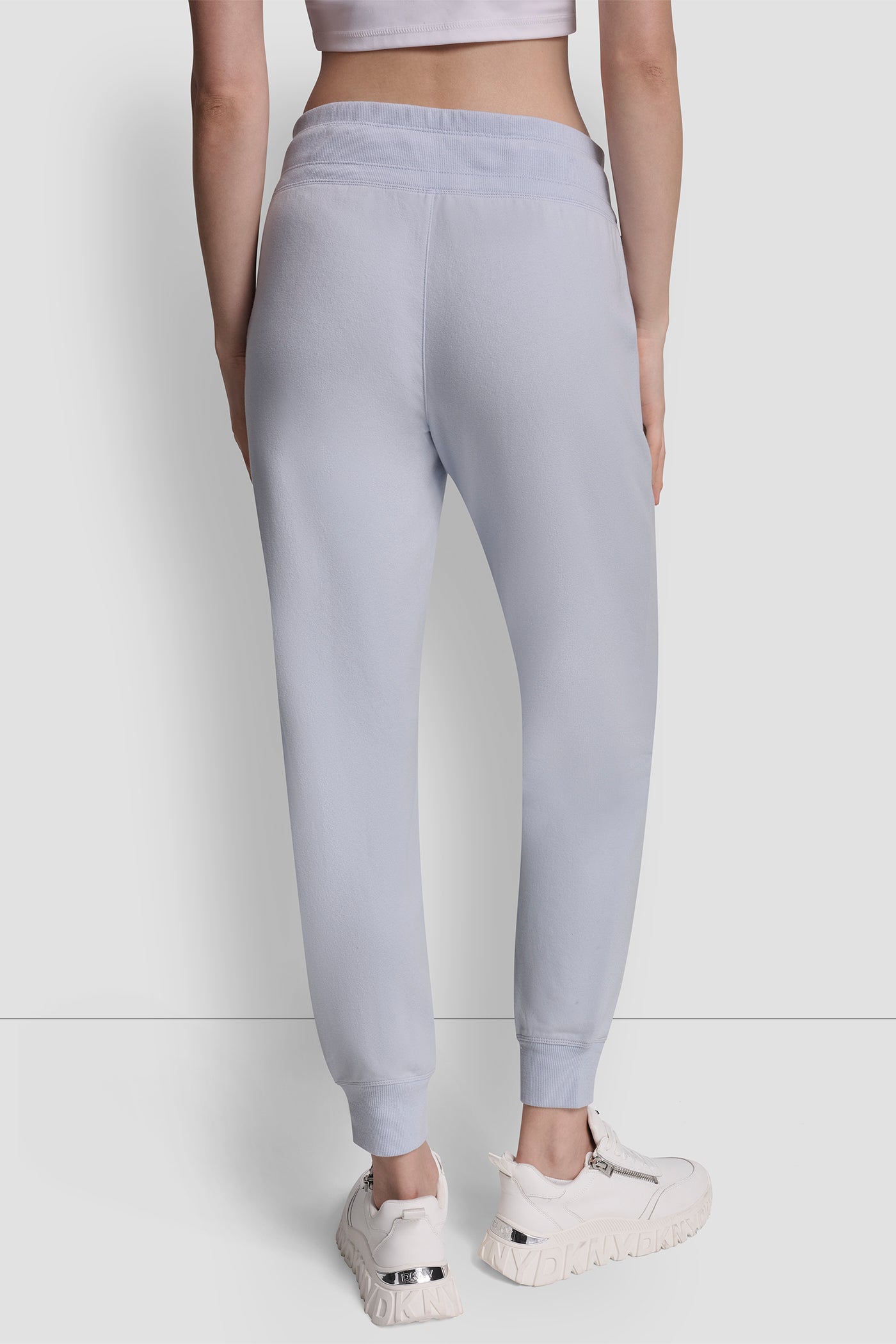 Frost Blue TWO TONE LOGO DRAWCORD JOGGER, VIEW 2 | Clothing