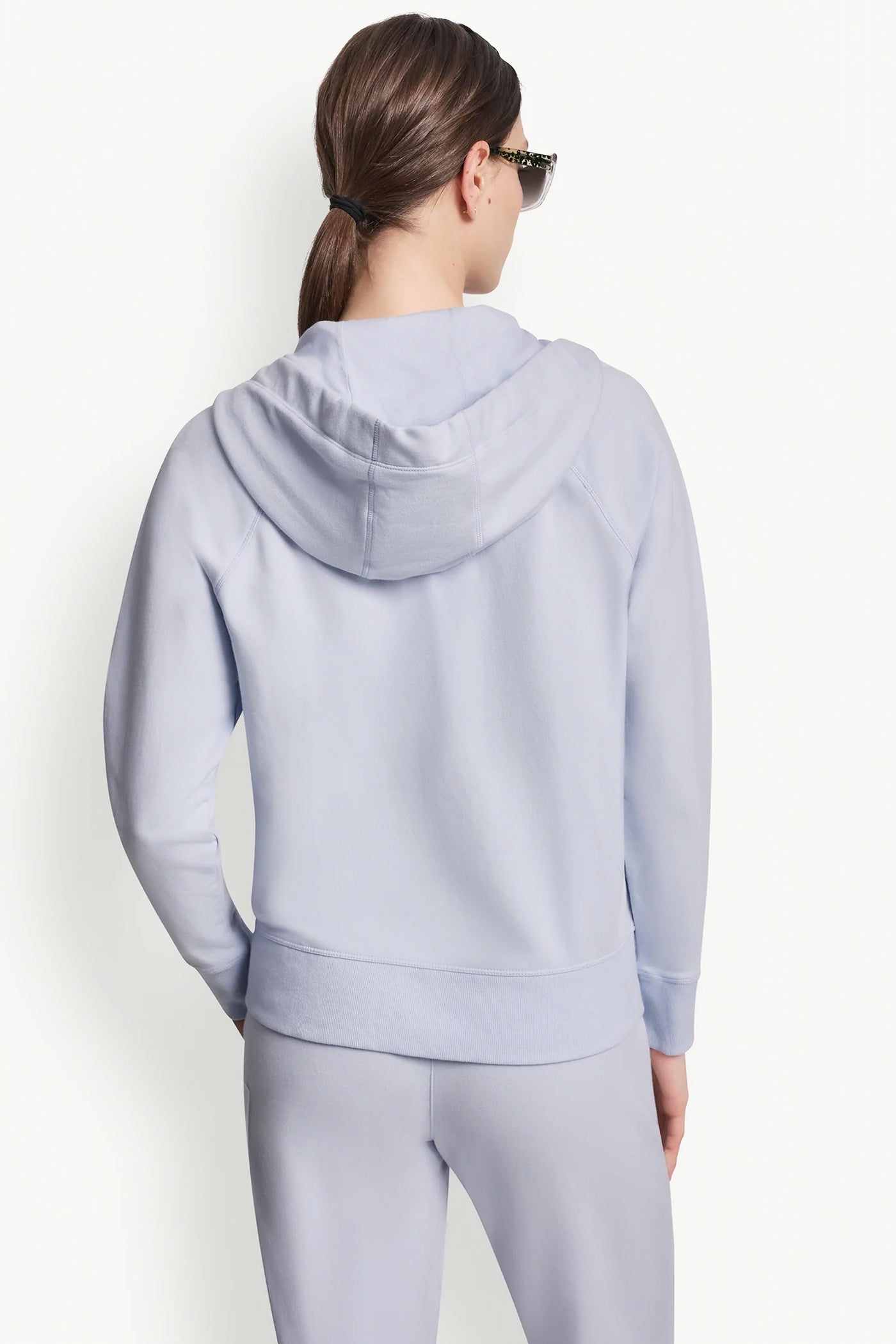 TWO-TONE LOGO DRAWSTRING HOODIE VIEW 3