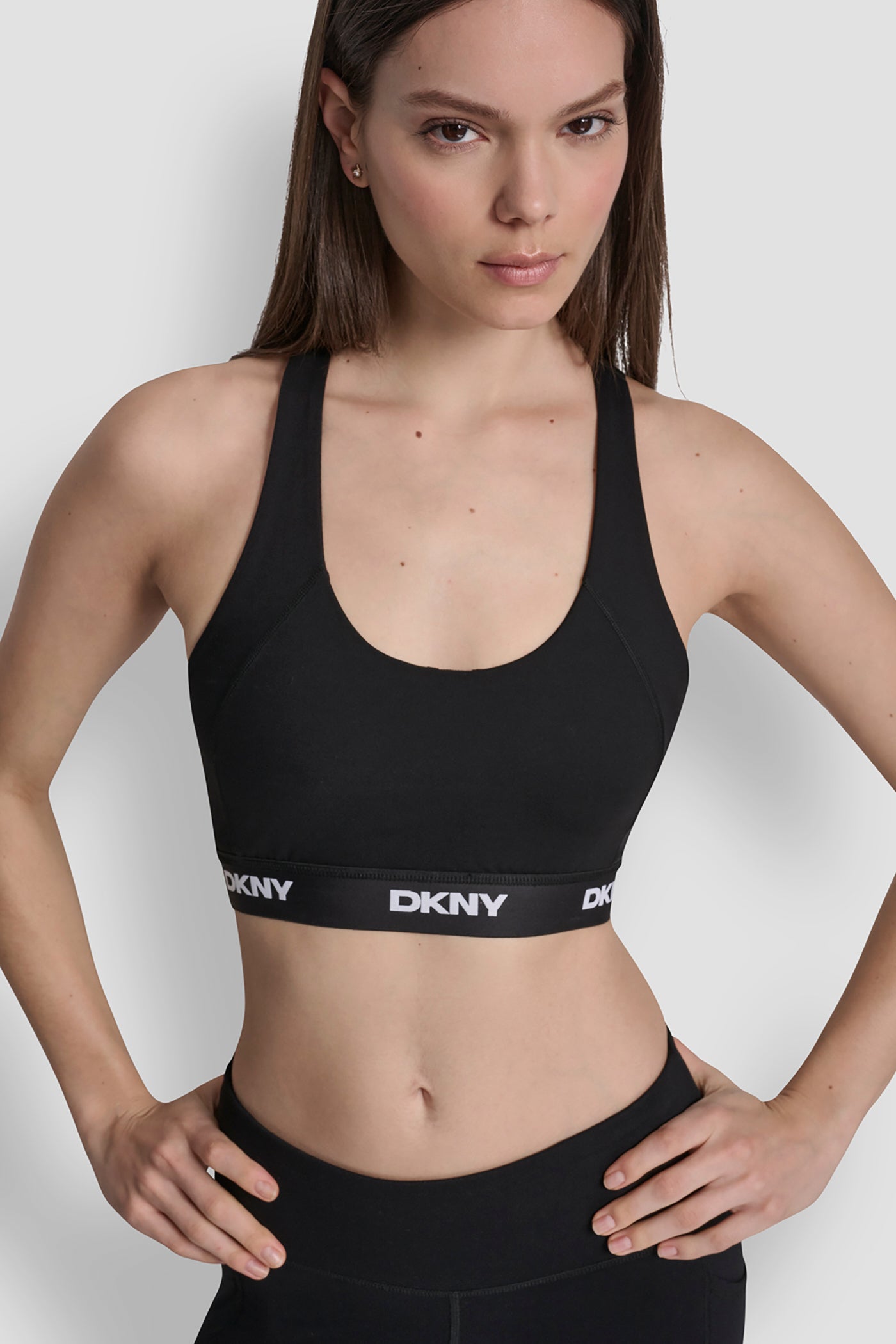 LOGO SCOOP NECK RACERBACK BRA VIEW 5 | All Products