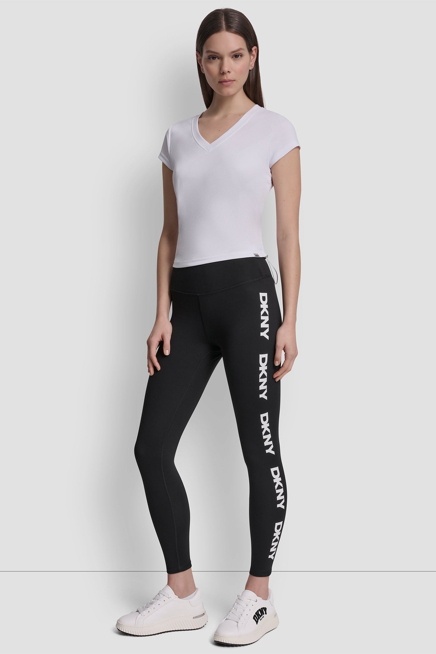 HIGH WAIST 7/8 REPEAT LOGO LEGGING VIEW 4 | All Products