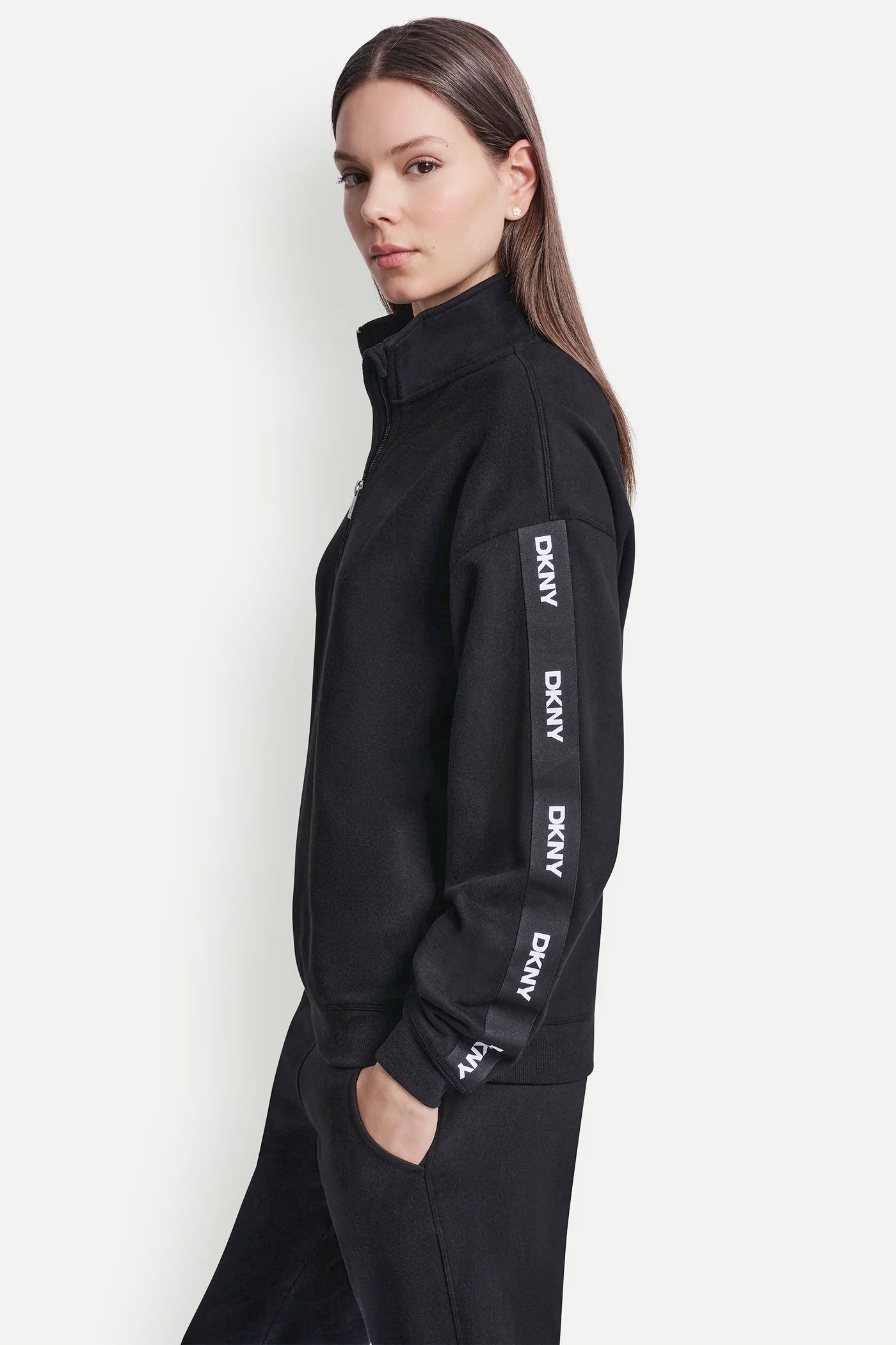 LOGO QUARTER-ZIP SWEATSHIRT VIEW 4 | SALE
