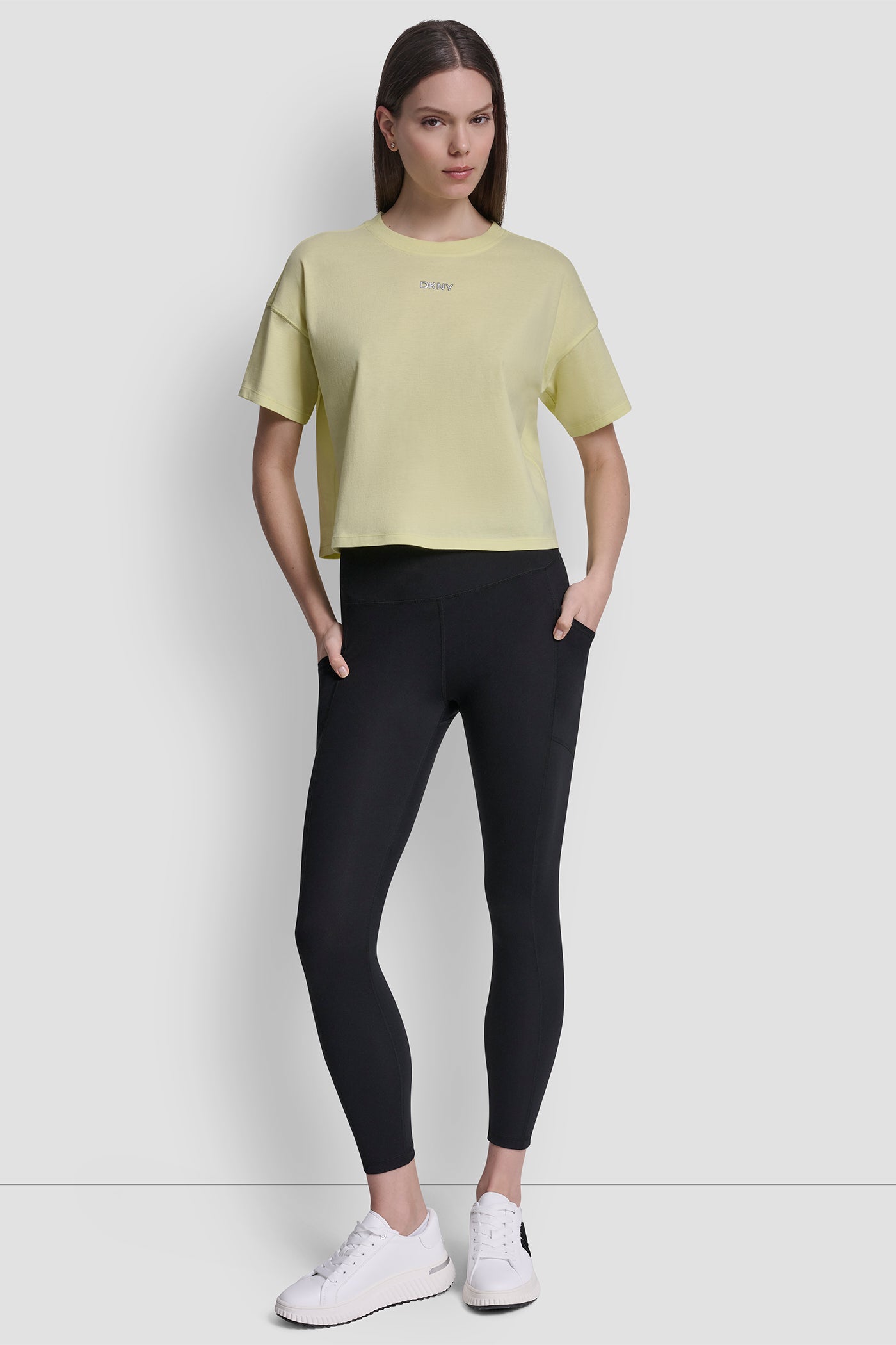 COTTON-JERSEY METALLIC LOGO TEE VIEW 5 | Tees & Tanks