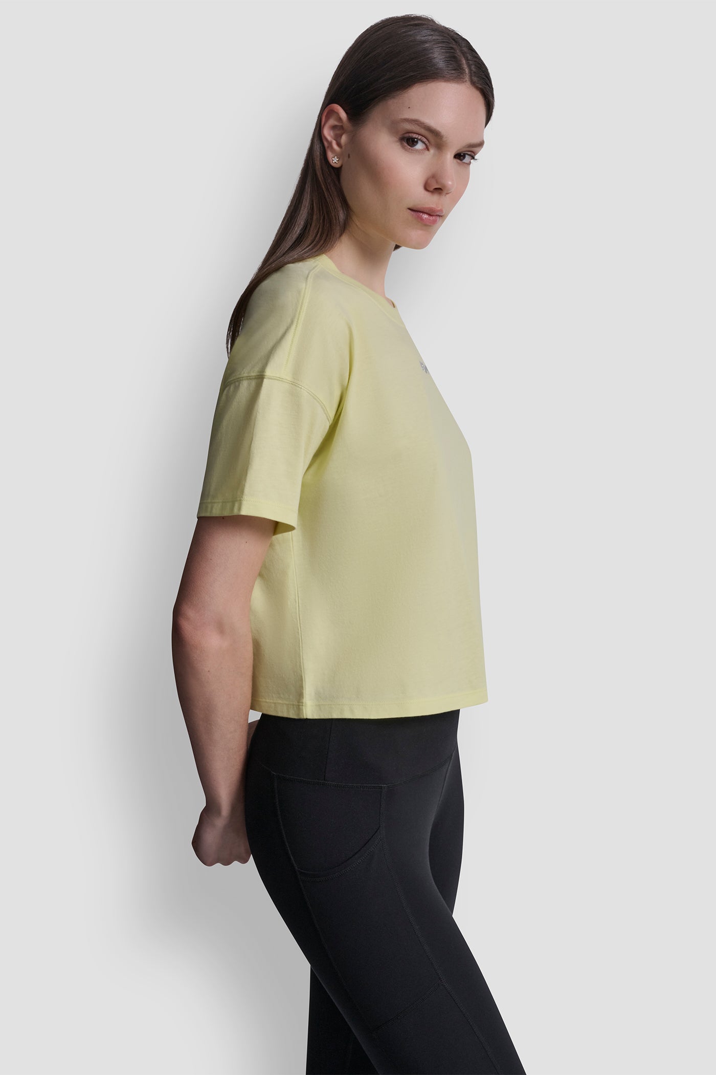 COTTON-JERSEY METALLIC LOGO TEE VIEW 4 | Tees & Tanks