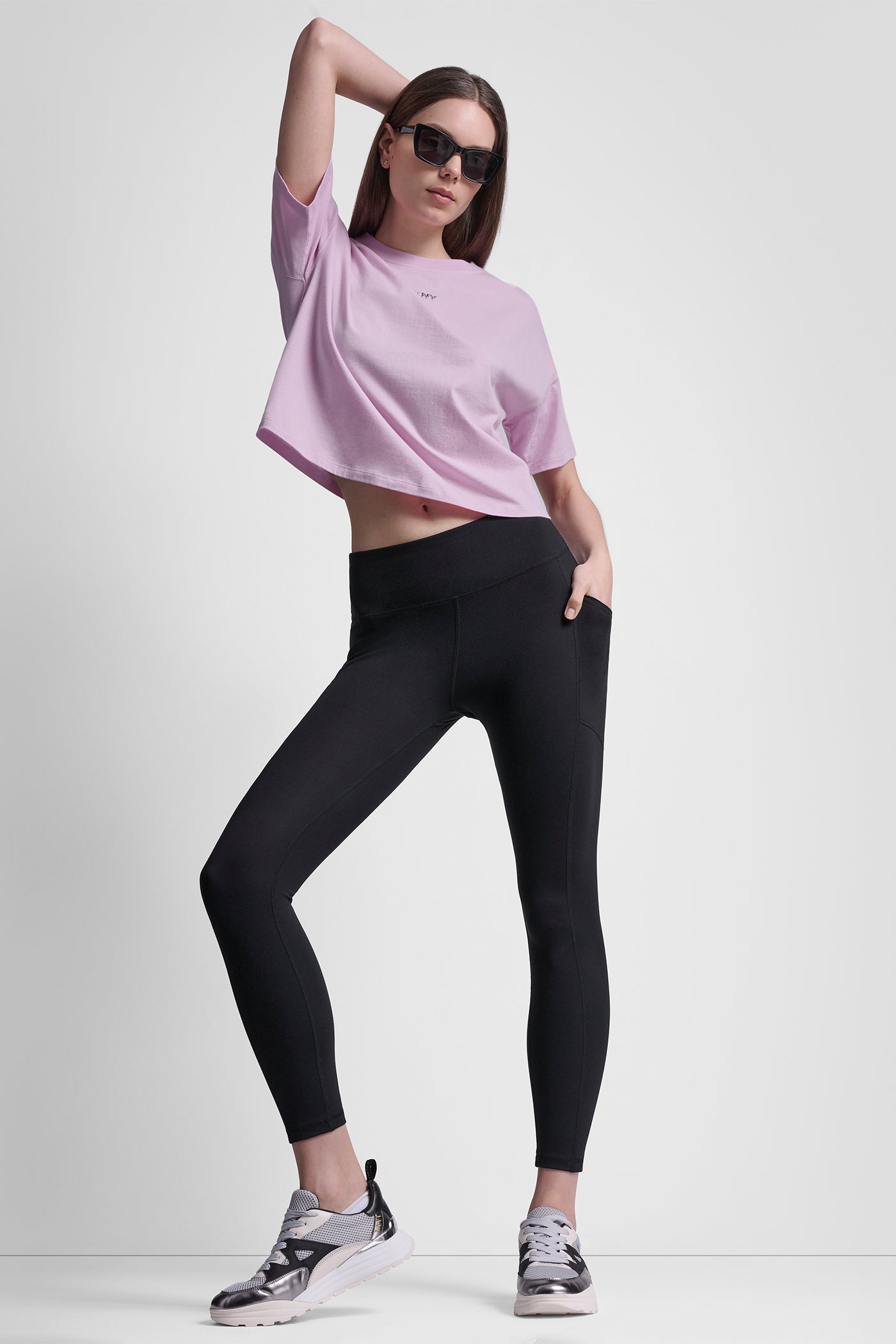 METALLIC BUBBLE LOGO DROP SHOULDER TEE VIEW 7