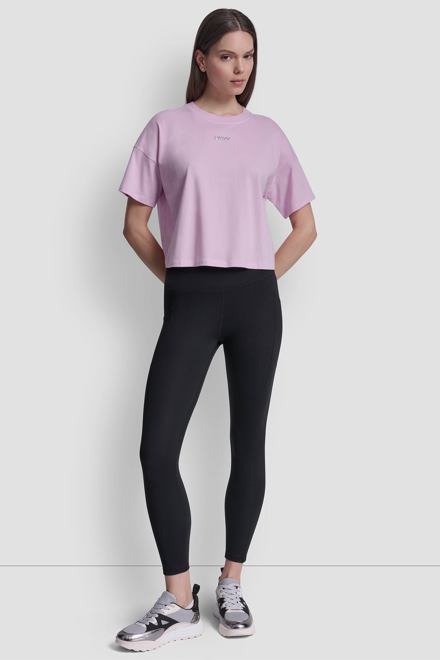 METALLIC BUBBLE LOGO DROP SHOULDER TEE VIEW 5