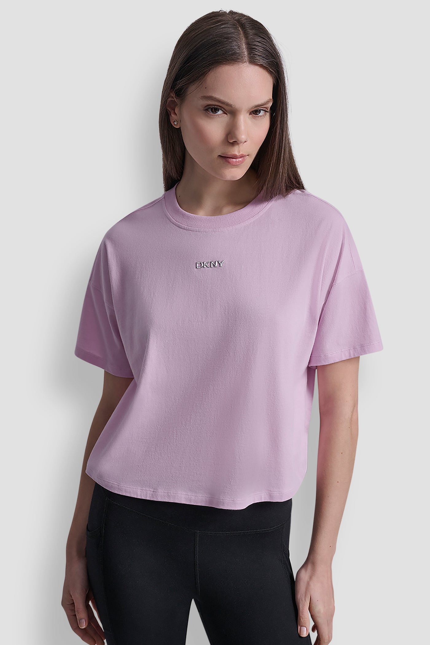 METALLIC BUBBLE LOGO DROP SHOULDER TEE VIEW 4