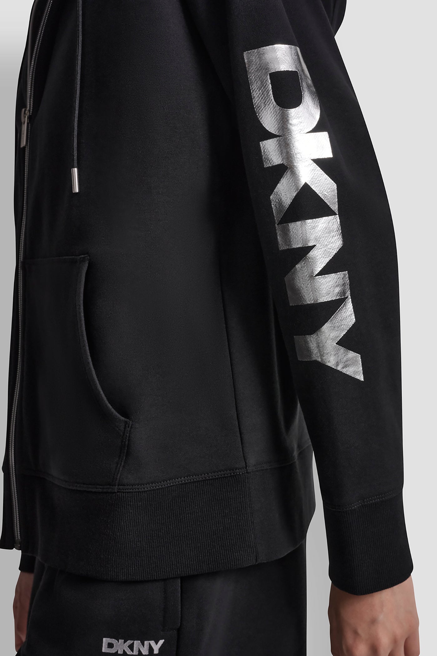 COTTON-BLEND FOIL LOGO HOODIE VIEW 7 | Clothing